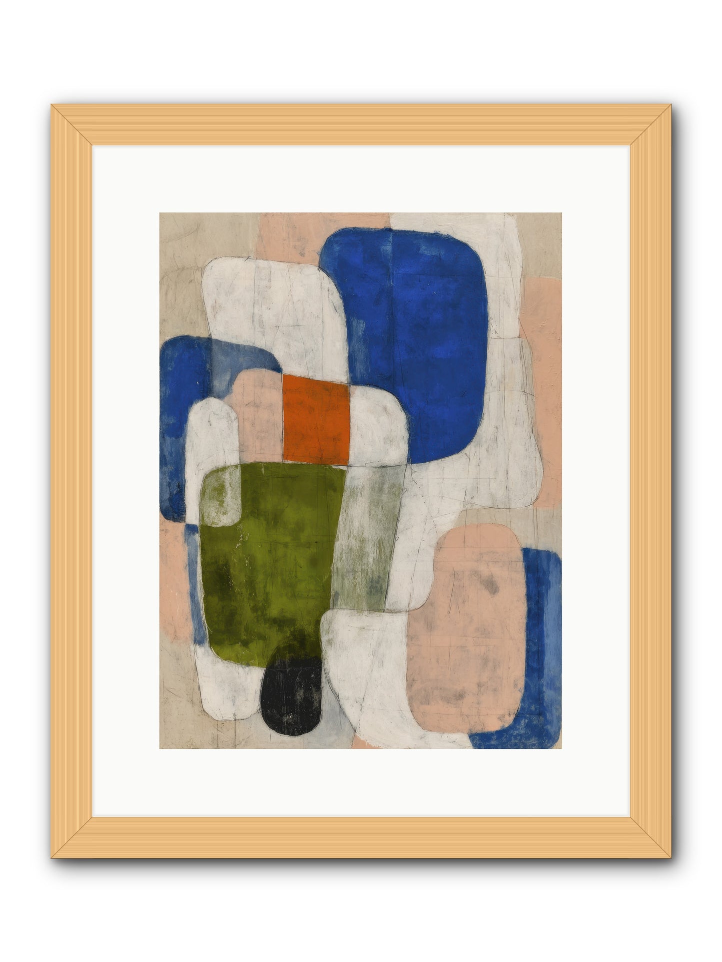 Gathered -- Framed Print - Natural 12x16