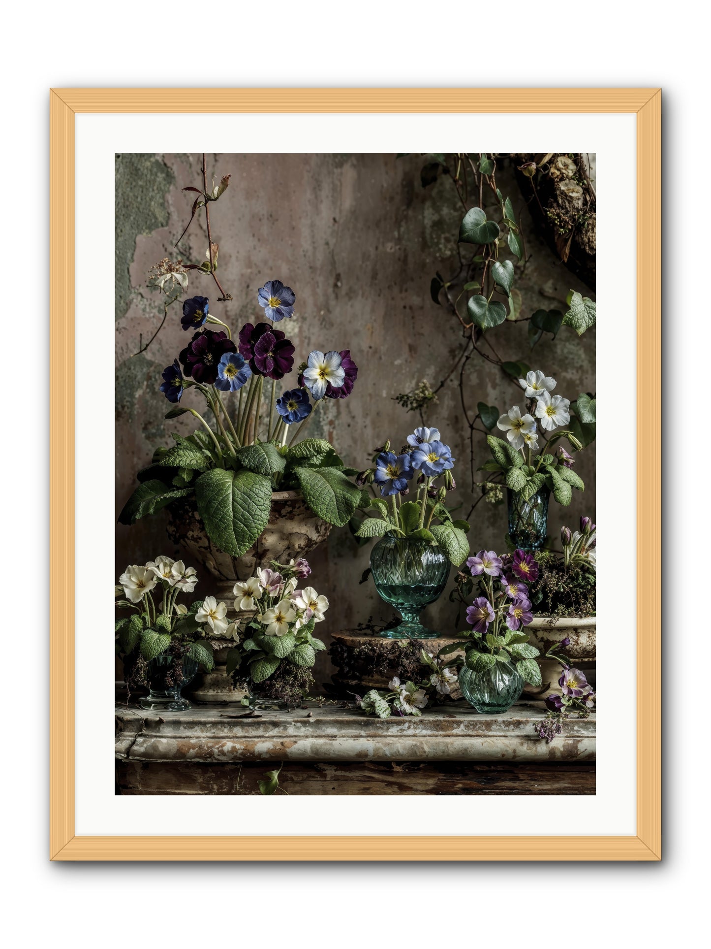 Gathered -- Framed Print - Natural 24x32