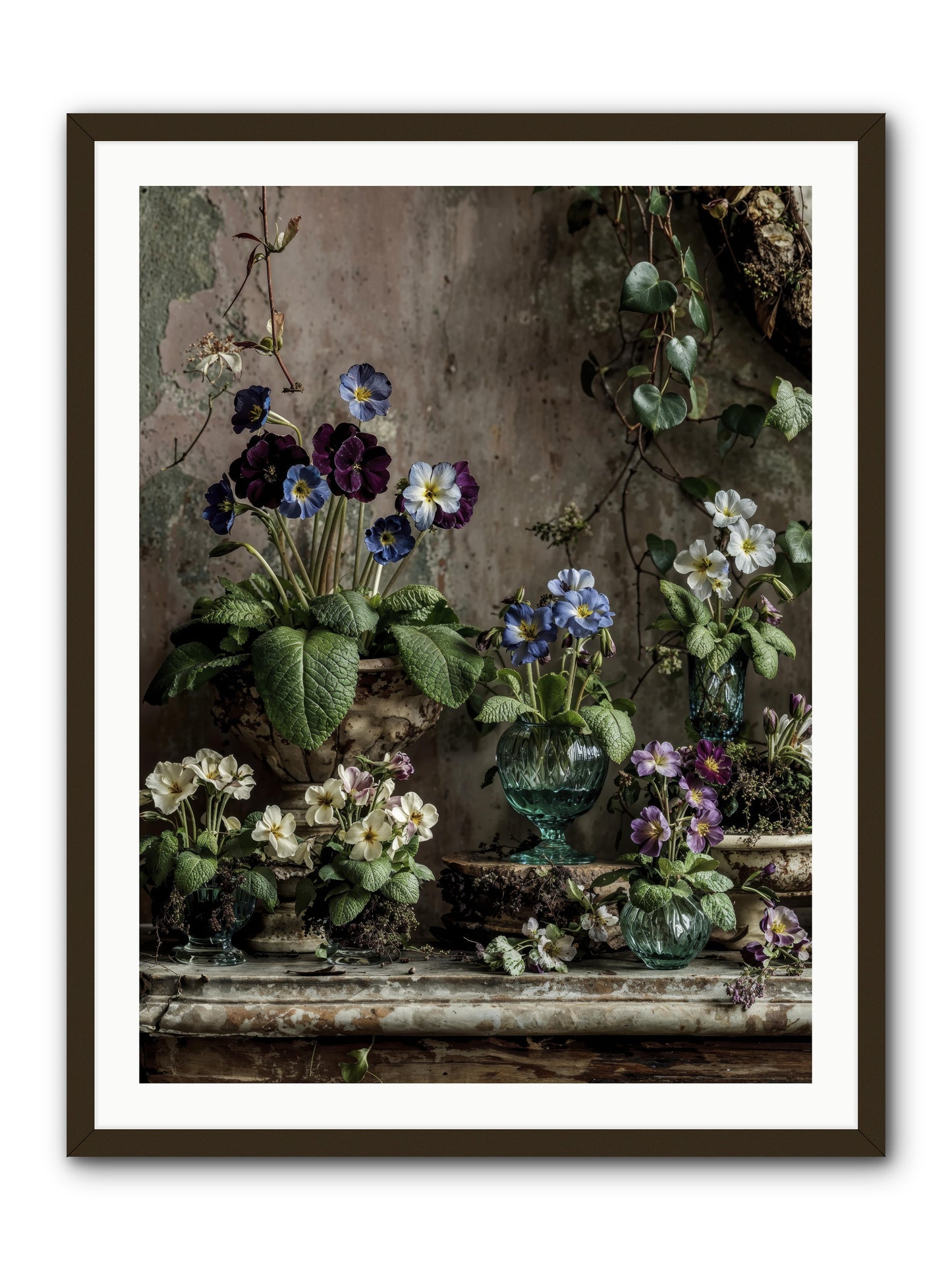 Gathered -- Framed Print - Black 30x40