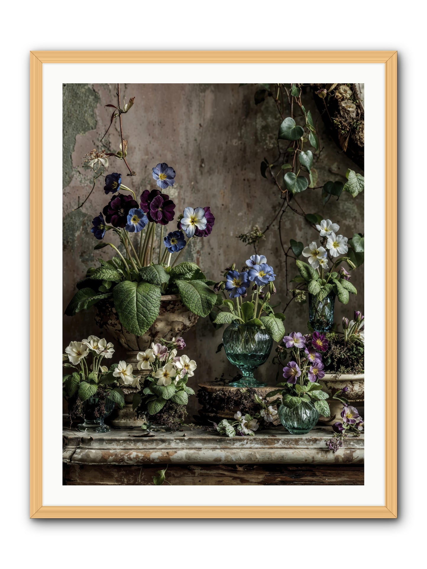 Gathered -- Framed Print - Natural 30x40