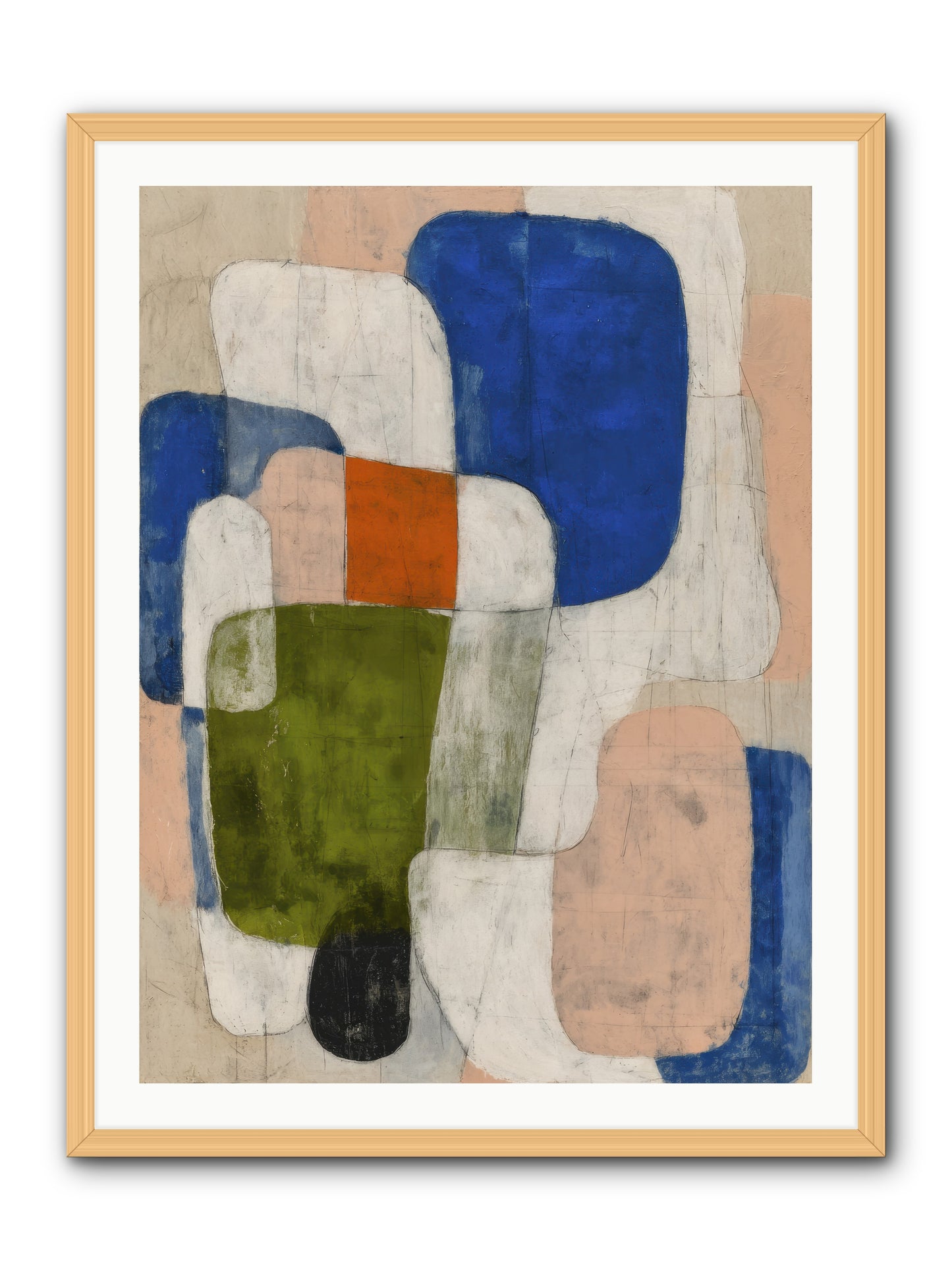 Gathered -- Framed Print - Natural 30x40