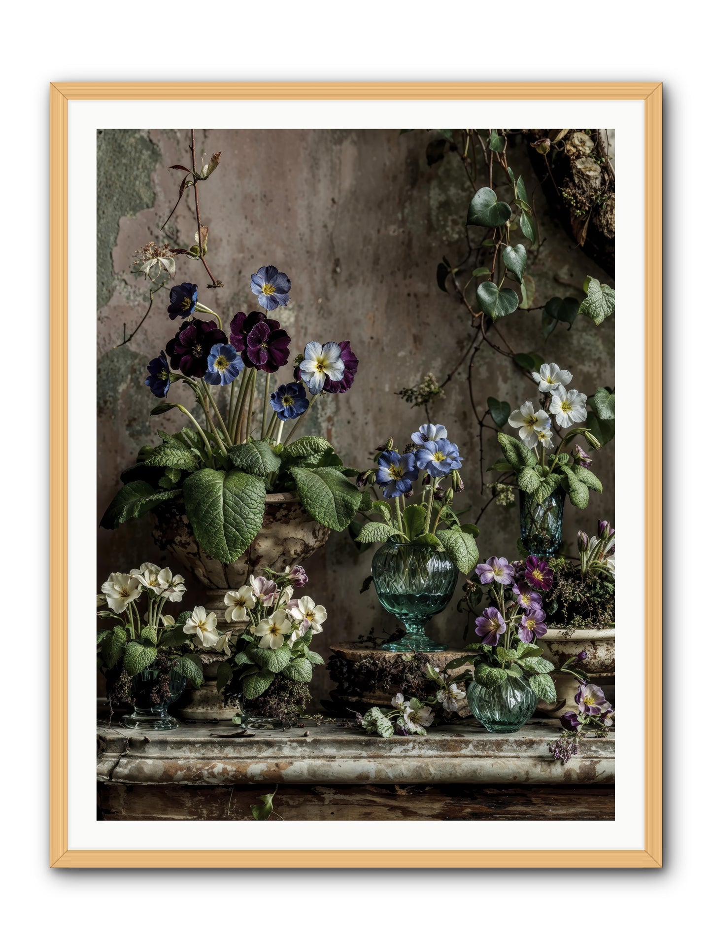 Gathered -- Framed Print - Natural 36x48