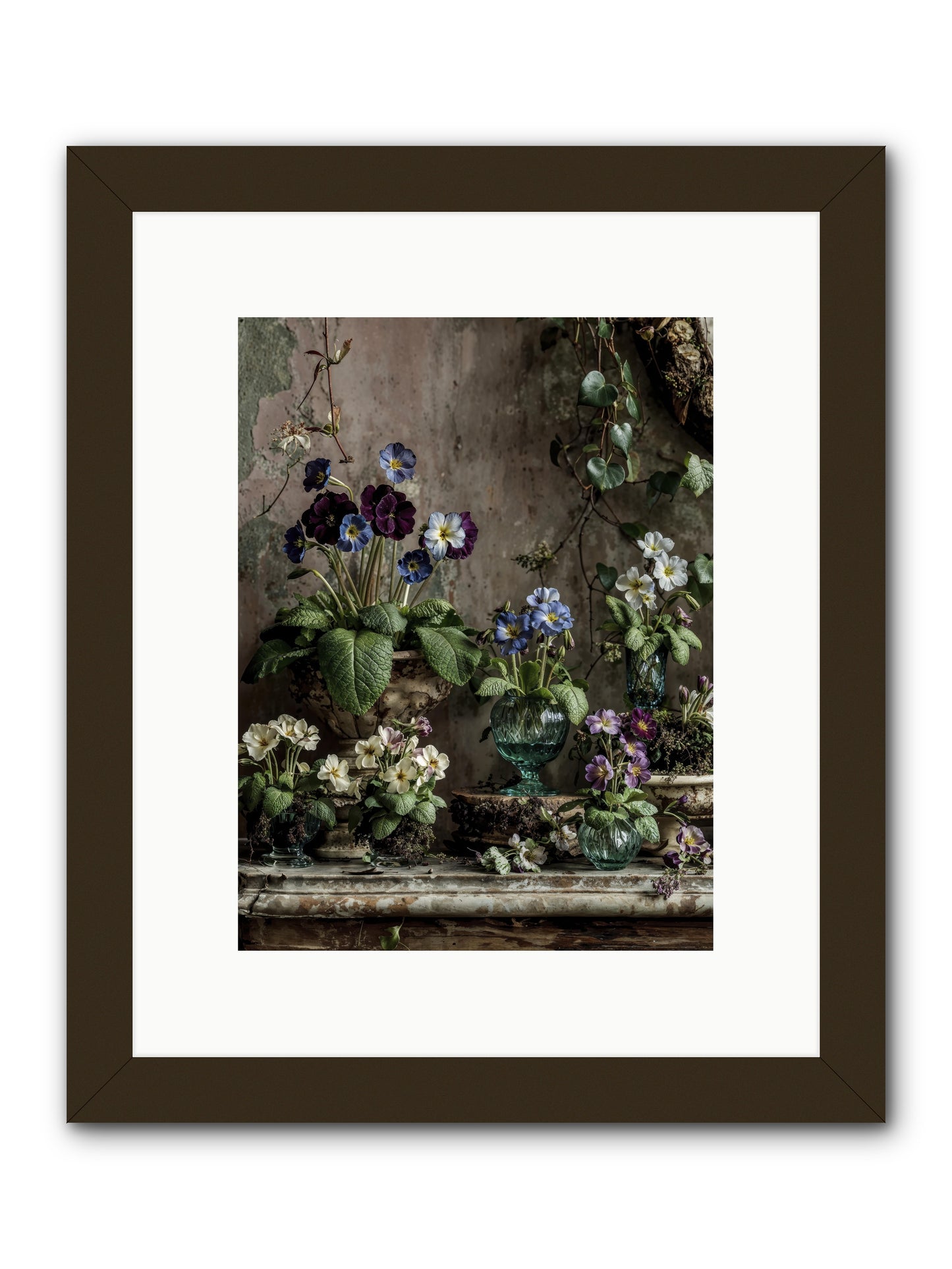 Gathered -- Framed Print - Black 9x12