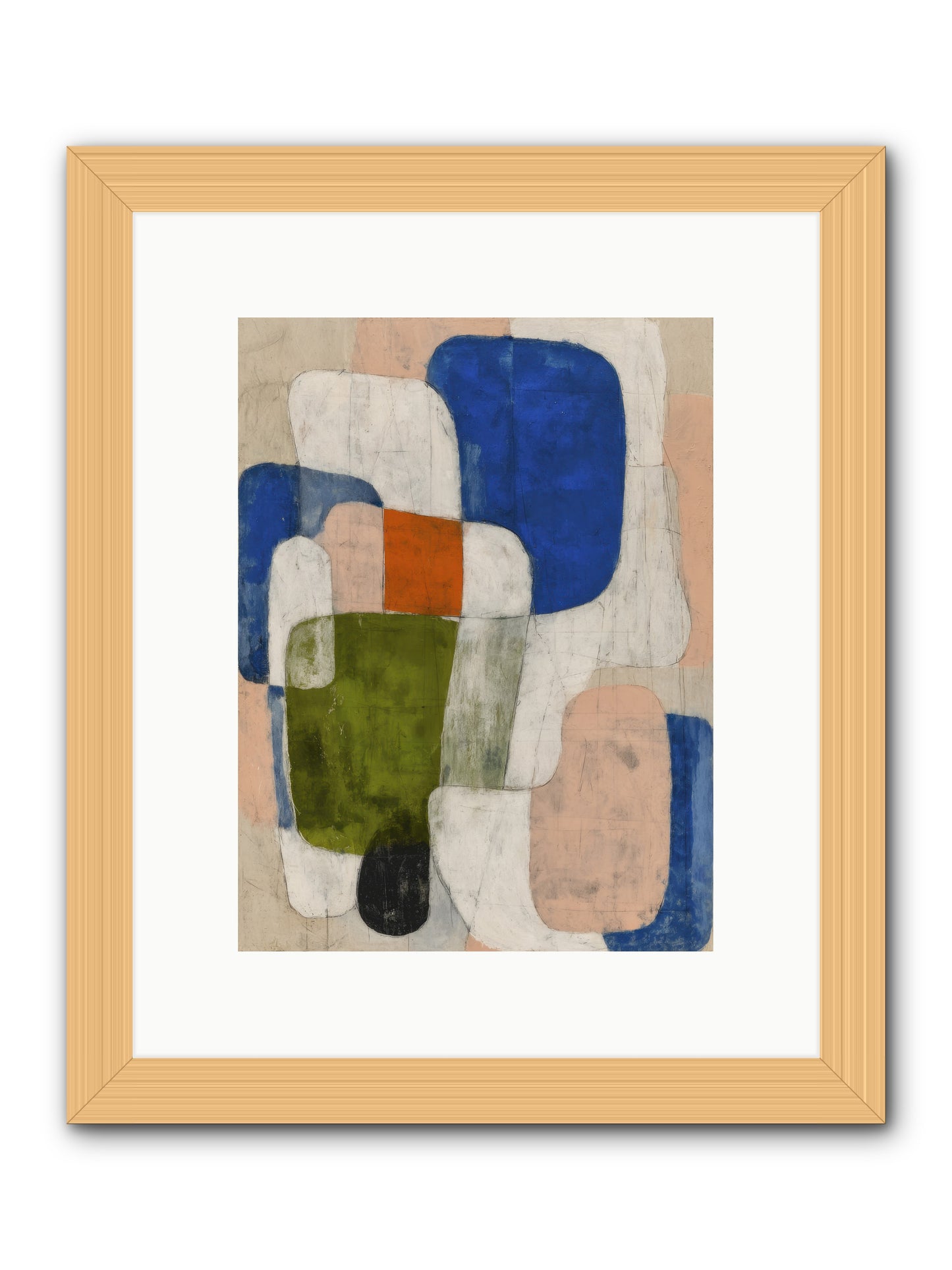Gathered -- Framed Print - Natural 9x12