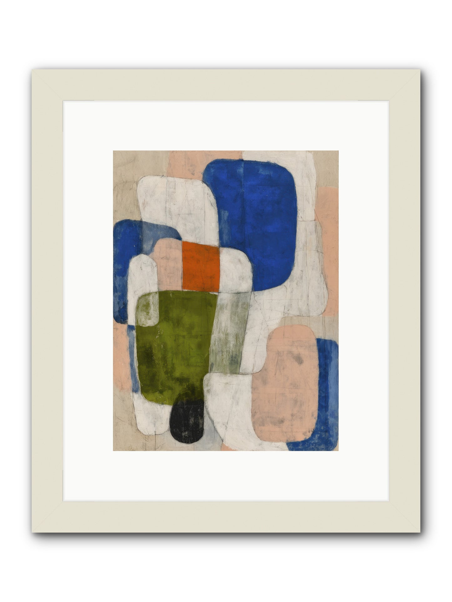 Gathered -- Framed Print - White 9x12
