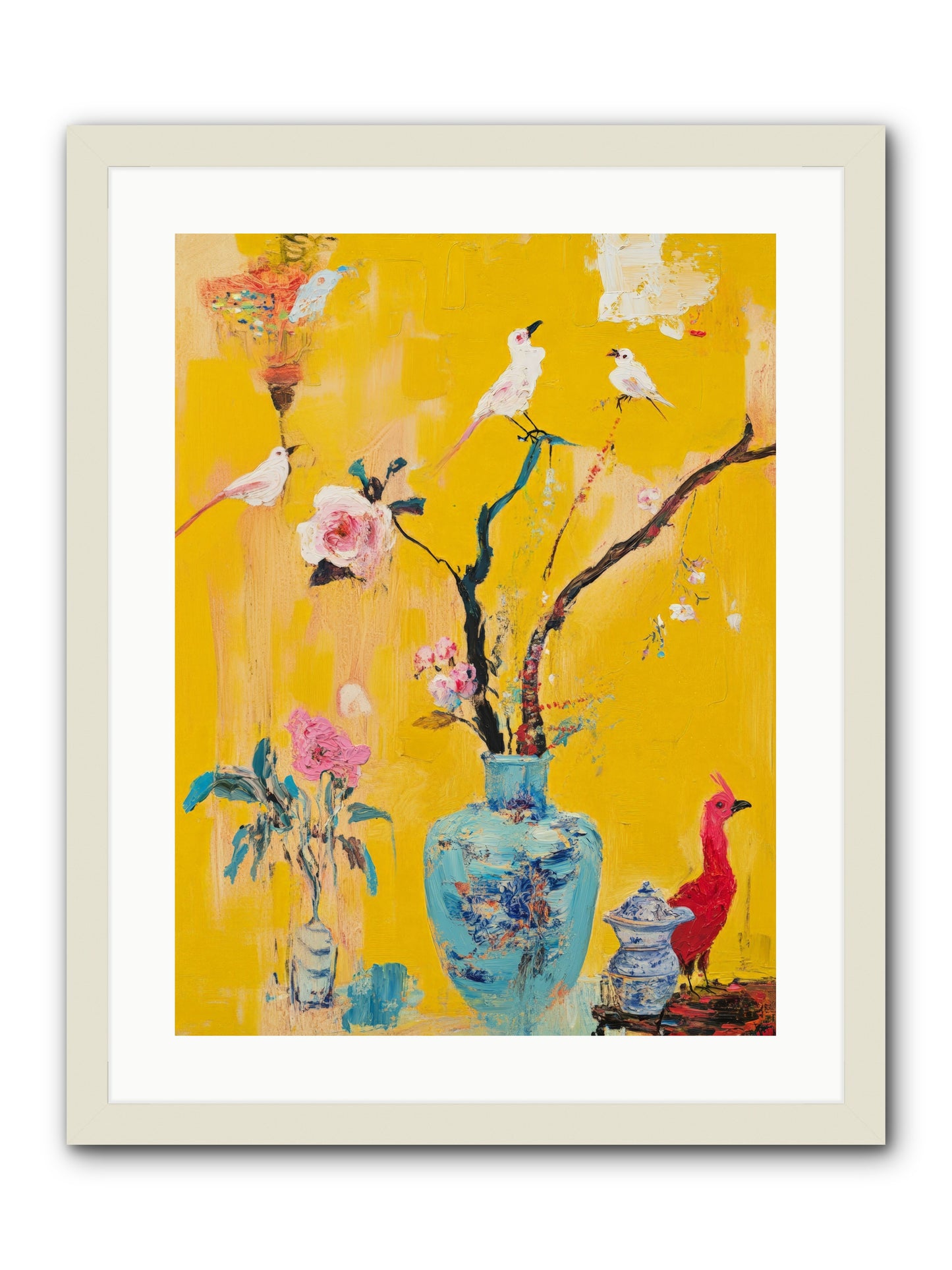 Gathered Wonder -- Framed Print - White 18x24