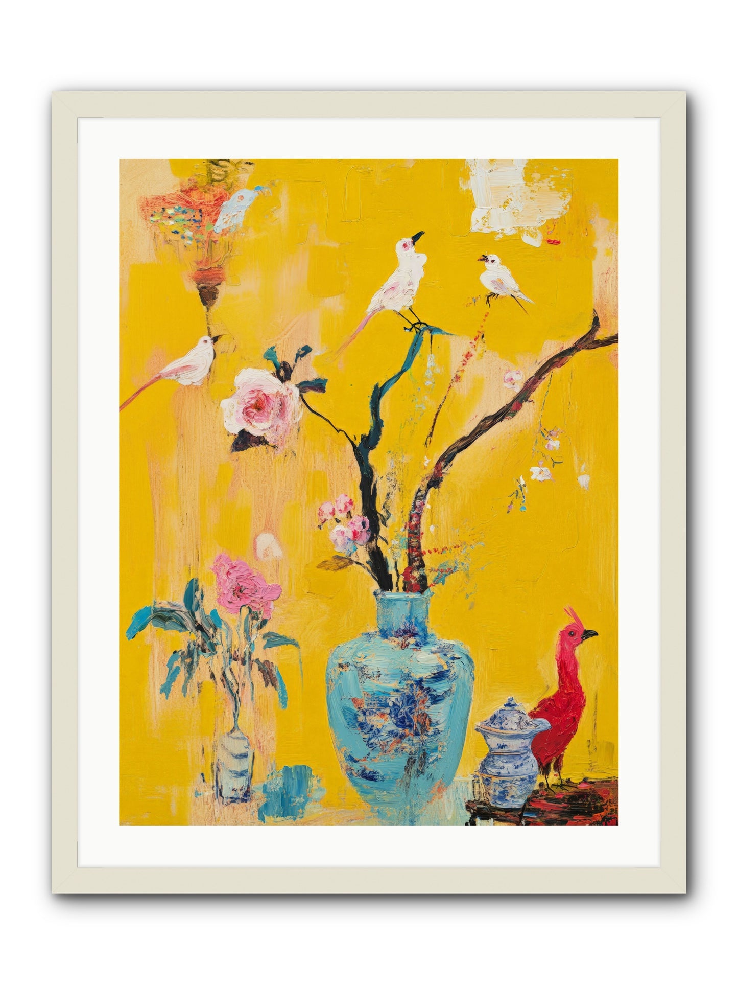 Gathered Wonder -- Framed Print - White 24x32