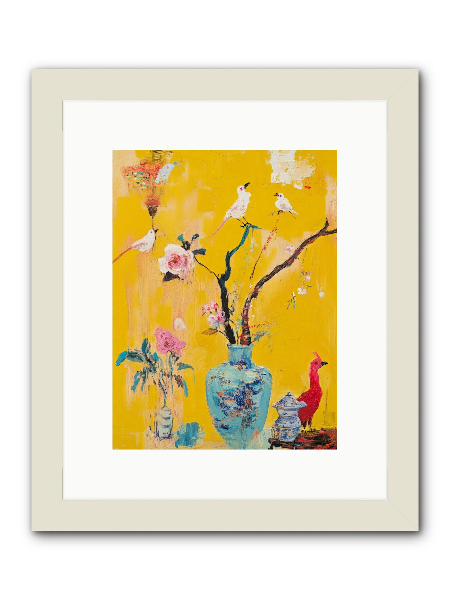 Gathered Wonder -- Framed Print - White 9x12