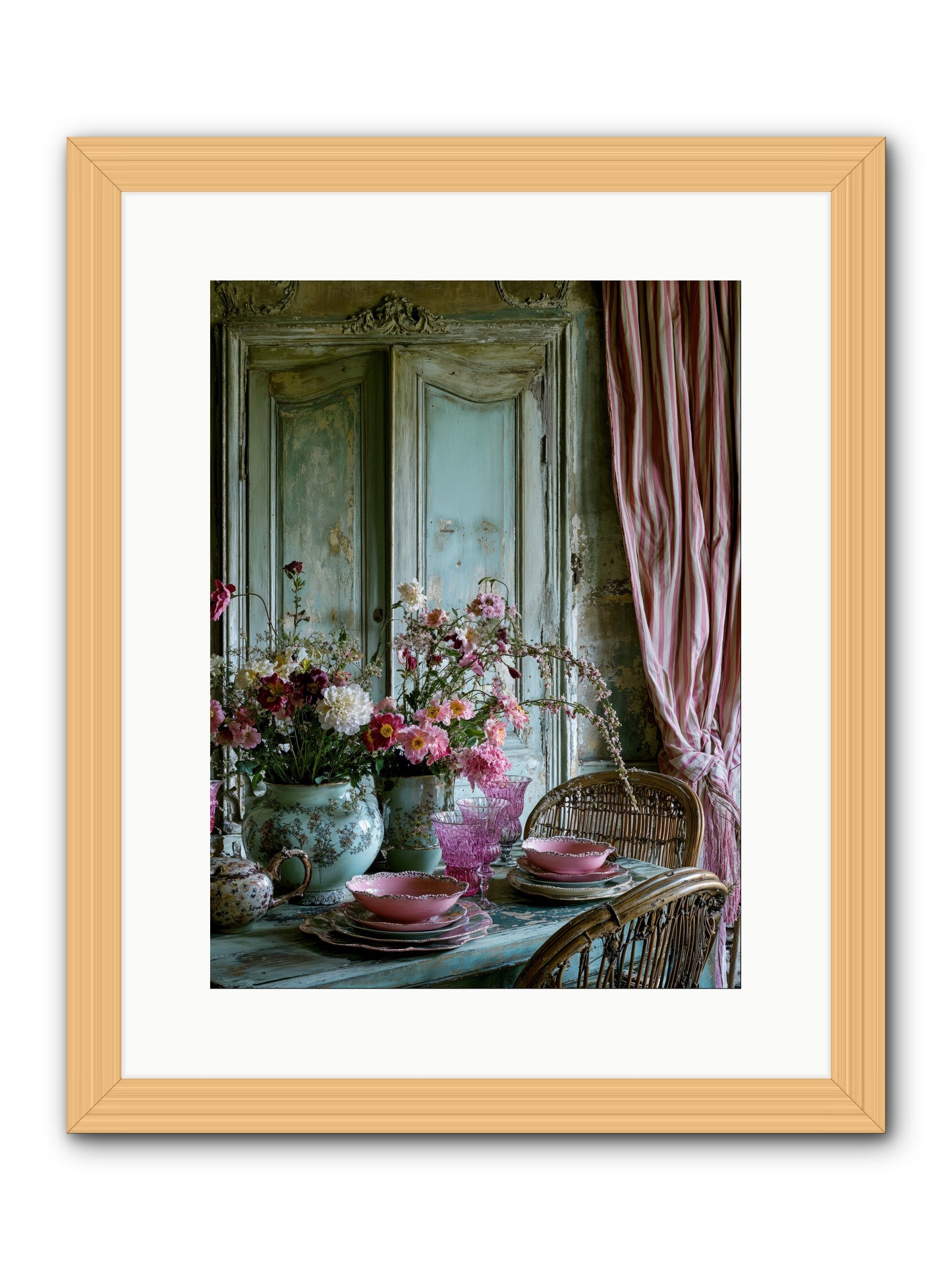 Gathering Of Angels -- Framed Print - Natural 12x16