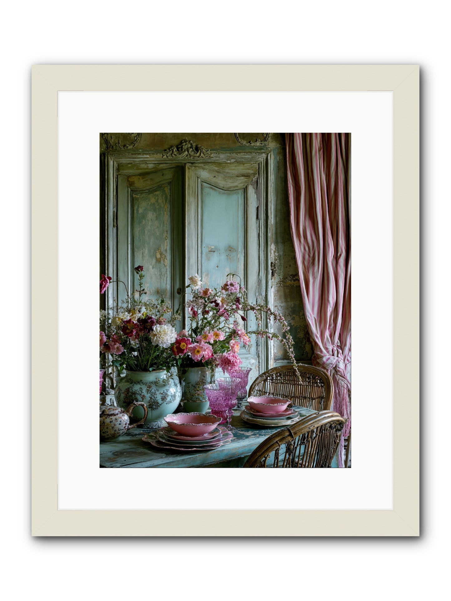 Gathering Of Angels -- Framed Print - White 12x16