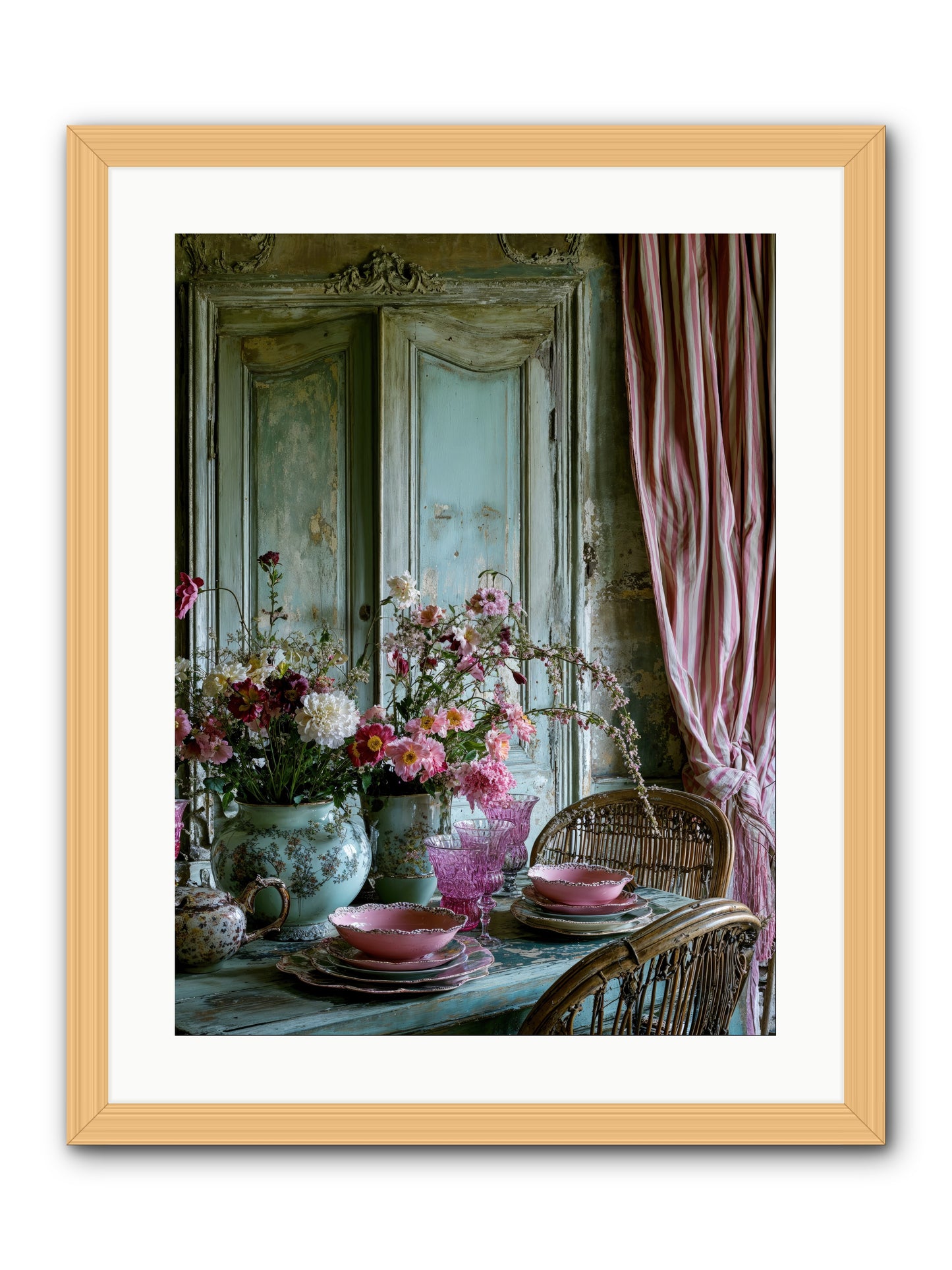 Gathering Of Angels -- Framed Print - Natural 18x24
