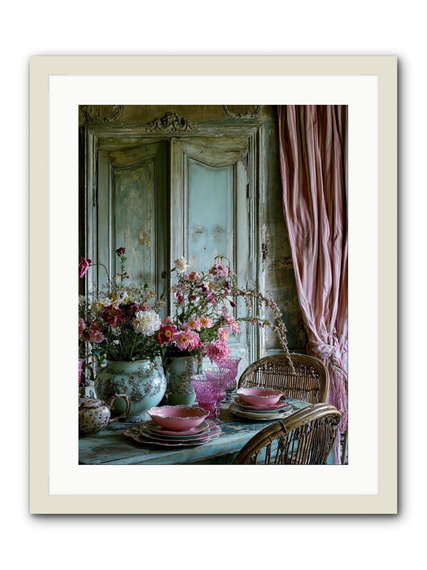 Gathering Of Angels -- Framed Print - White 18x24