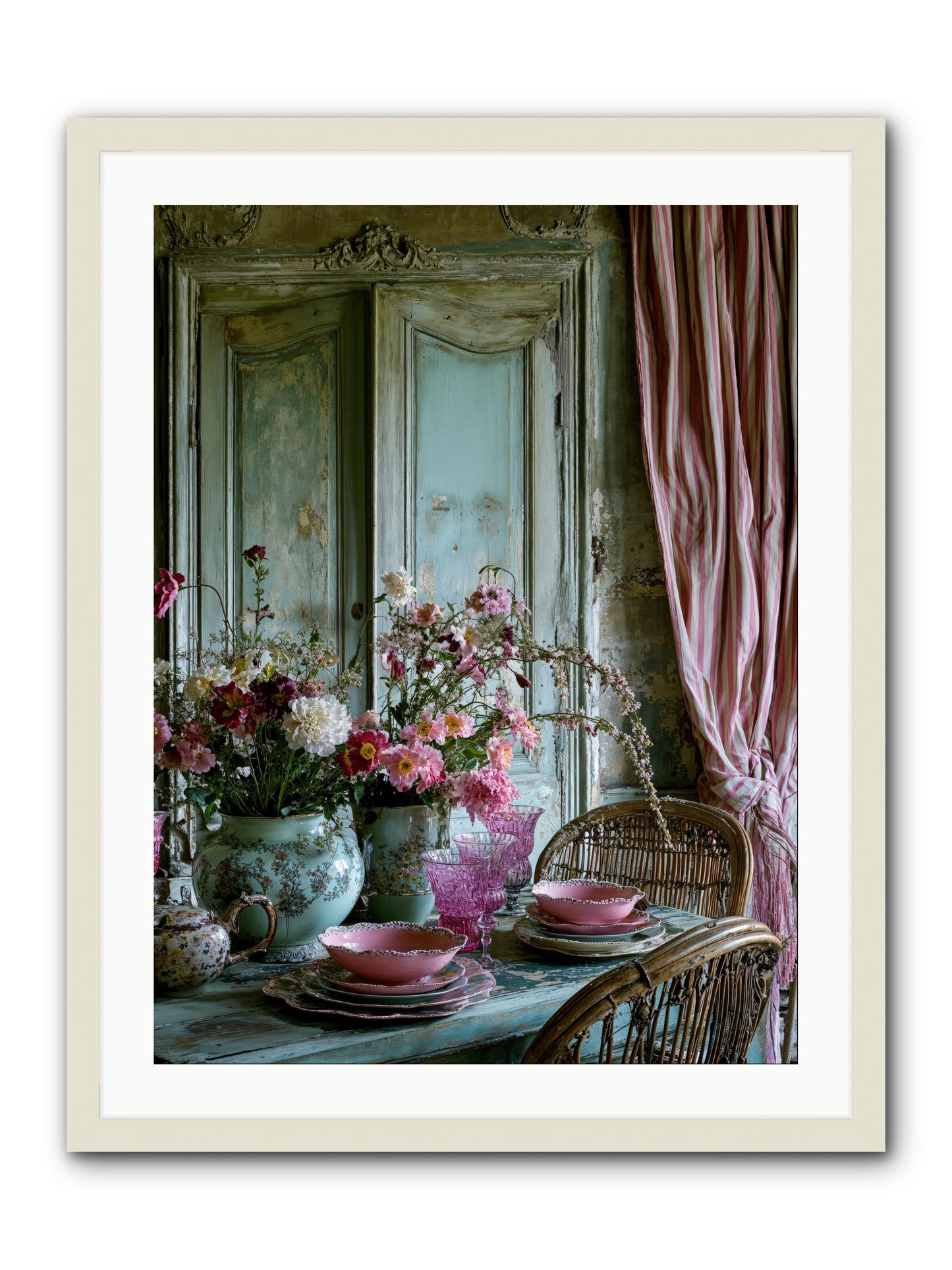 Gathering Of Angels -- Framed Print - White 24x32