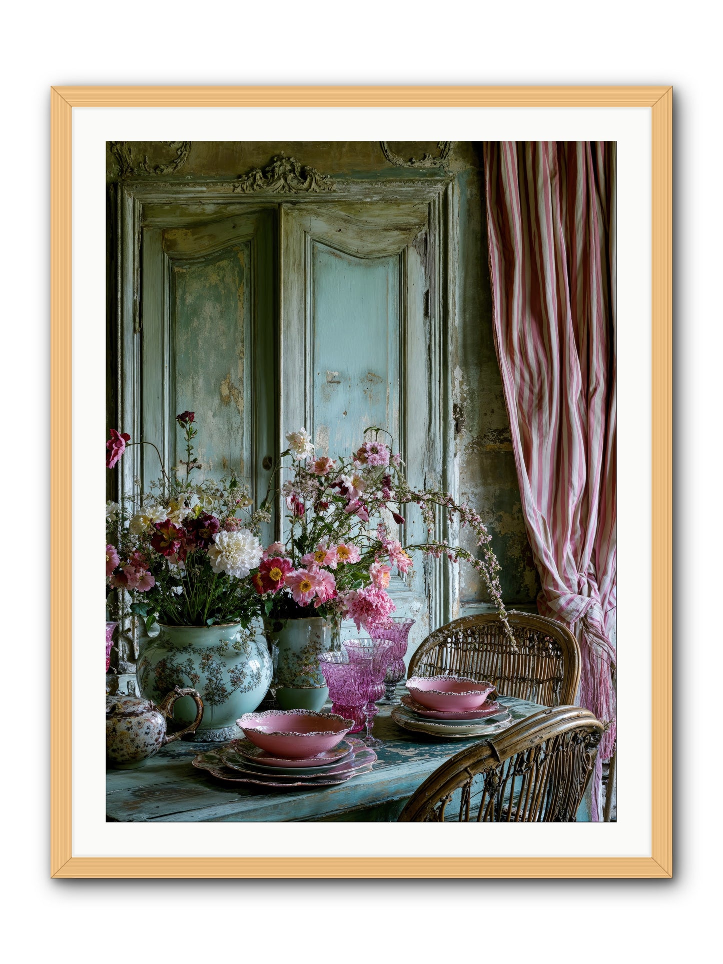 Gathering Of Angels -- Framed Print - Natural 30x40