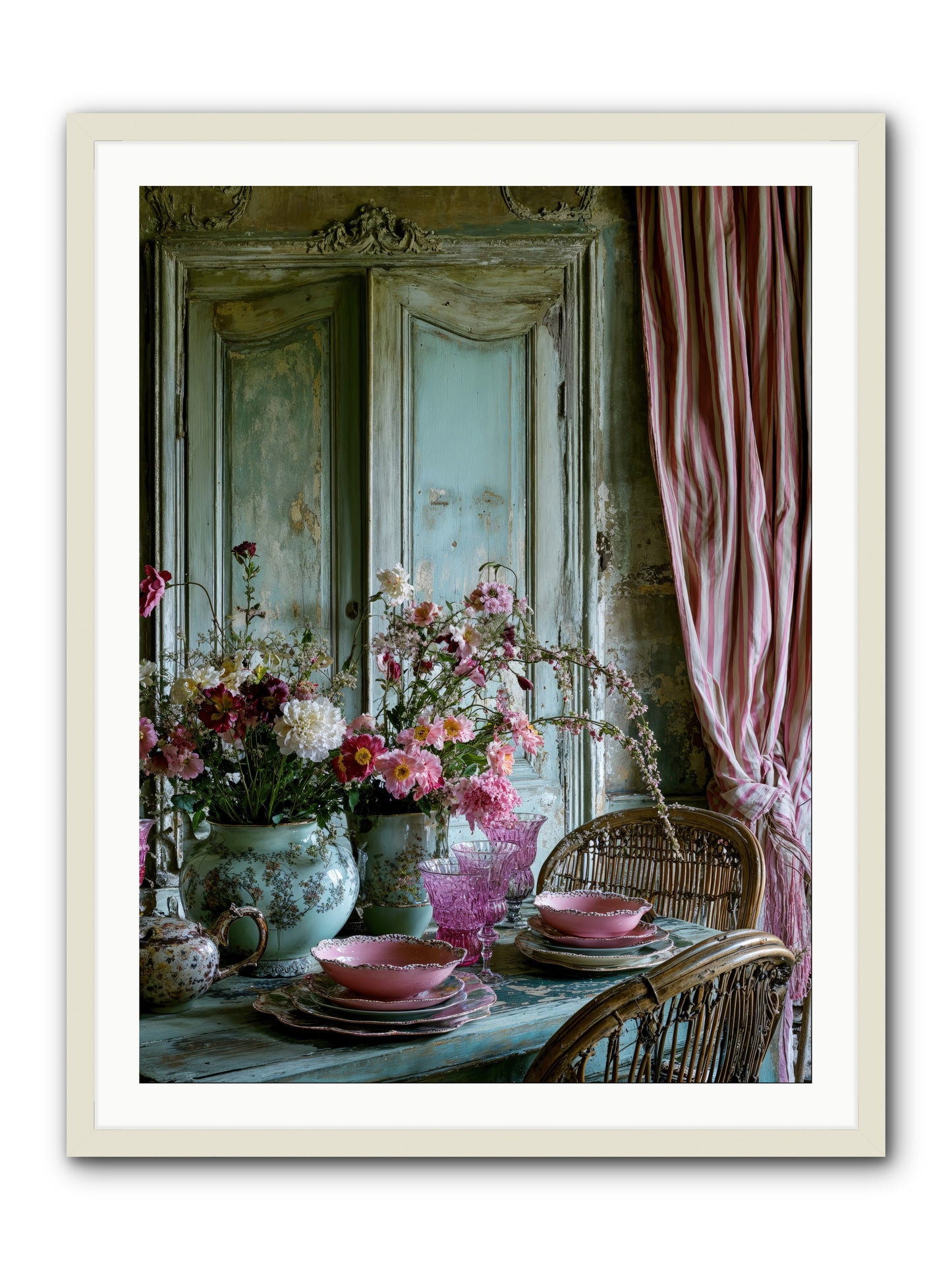 Gathering Of Angels -- Framed Print - White 30x40