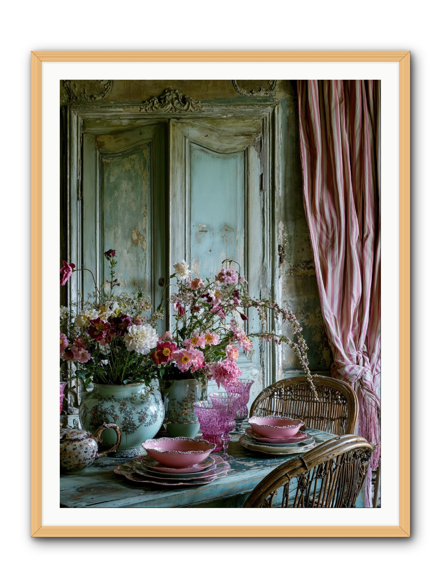 Gathering Of Angels -- Framed Print - Natural 36x48
