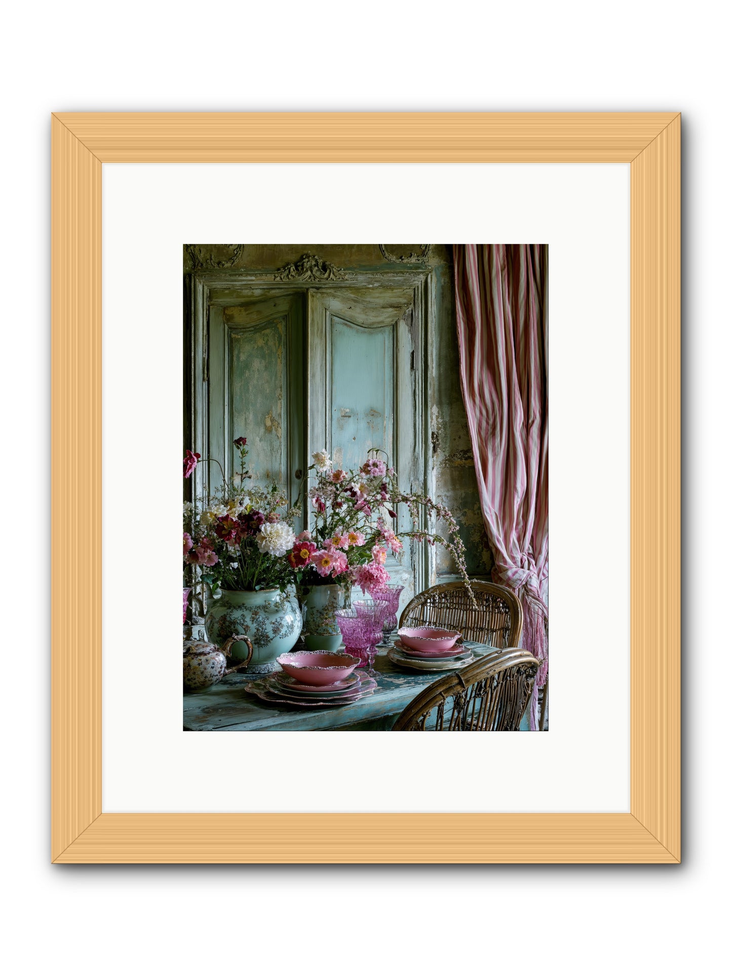 Gathering Of Angels -- Framed Print - Natural 9x12
