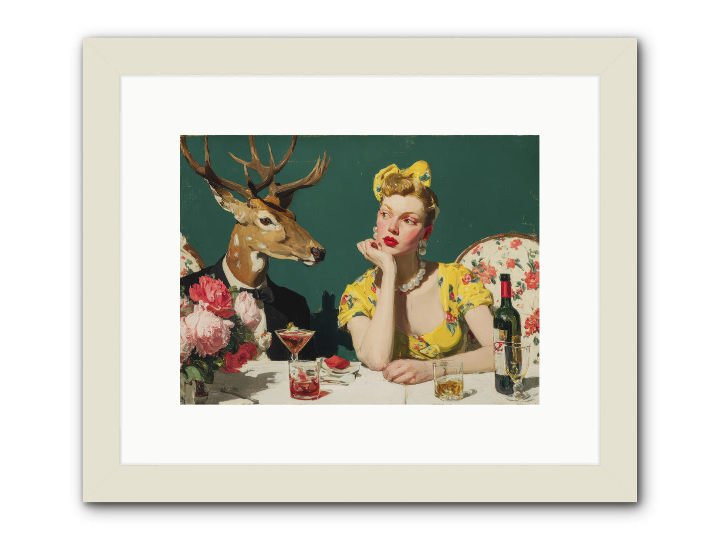 Gathering of Gentle Souls -- Framed Print - White 12x9