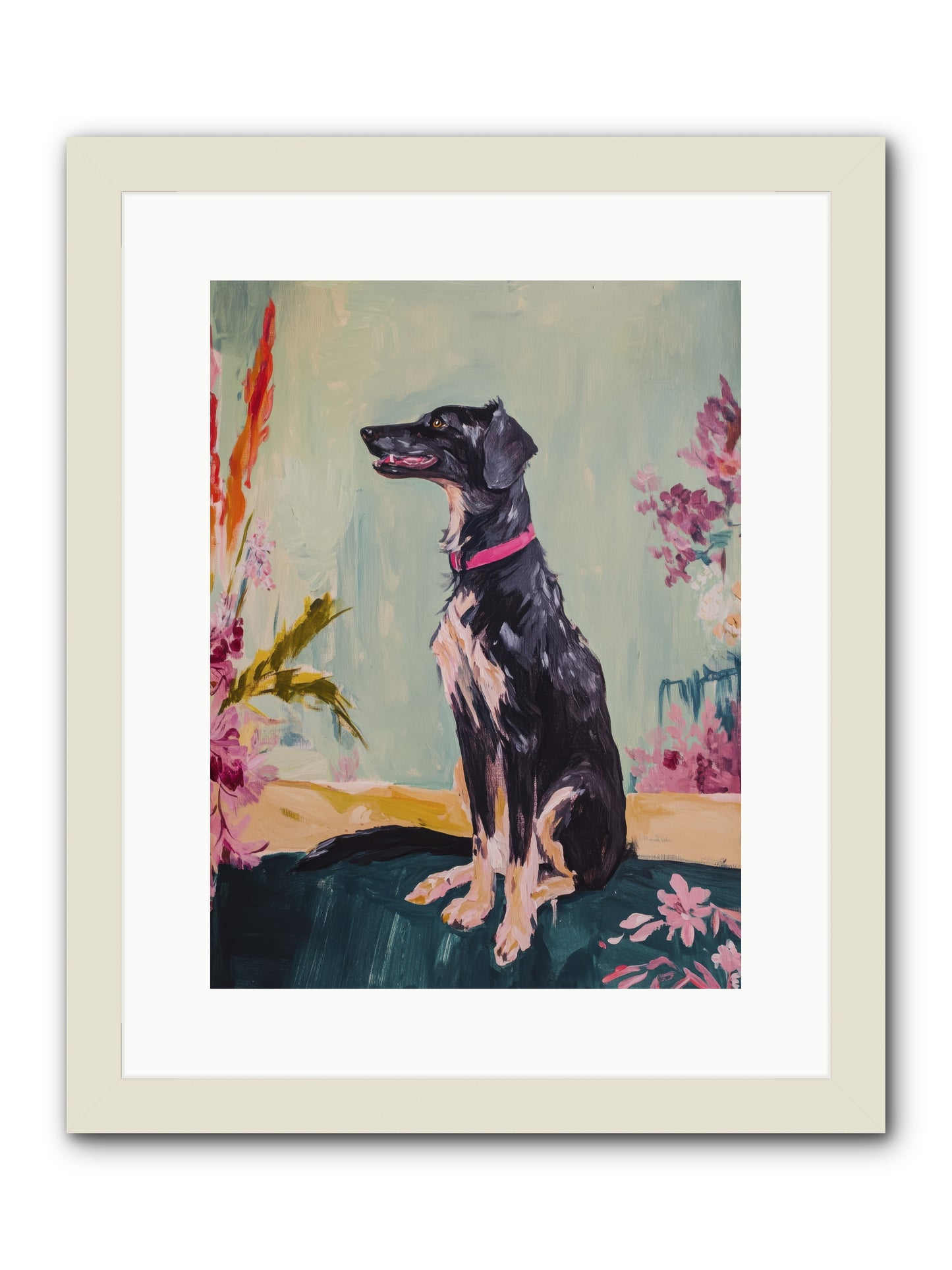 Gatsby -- Framed Print - White 12x16