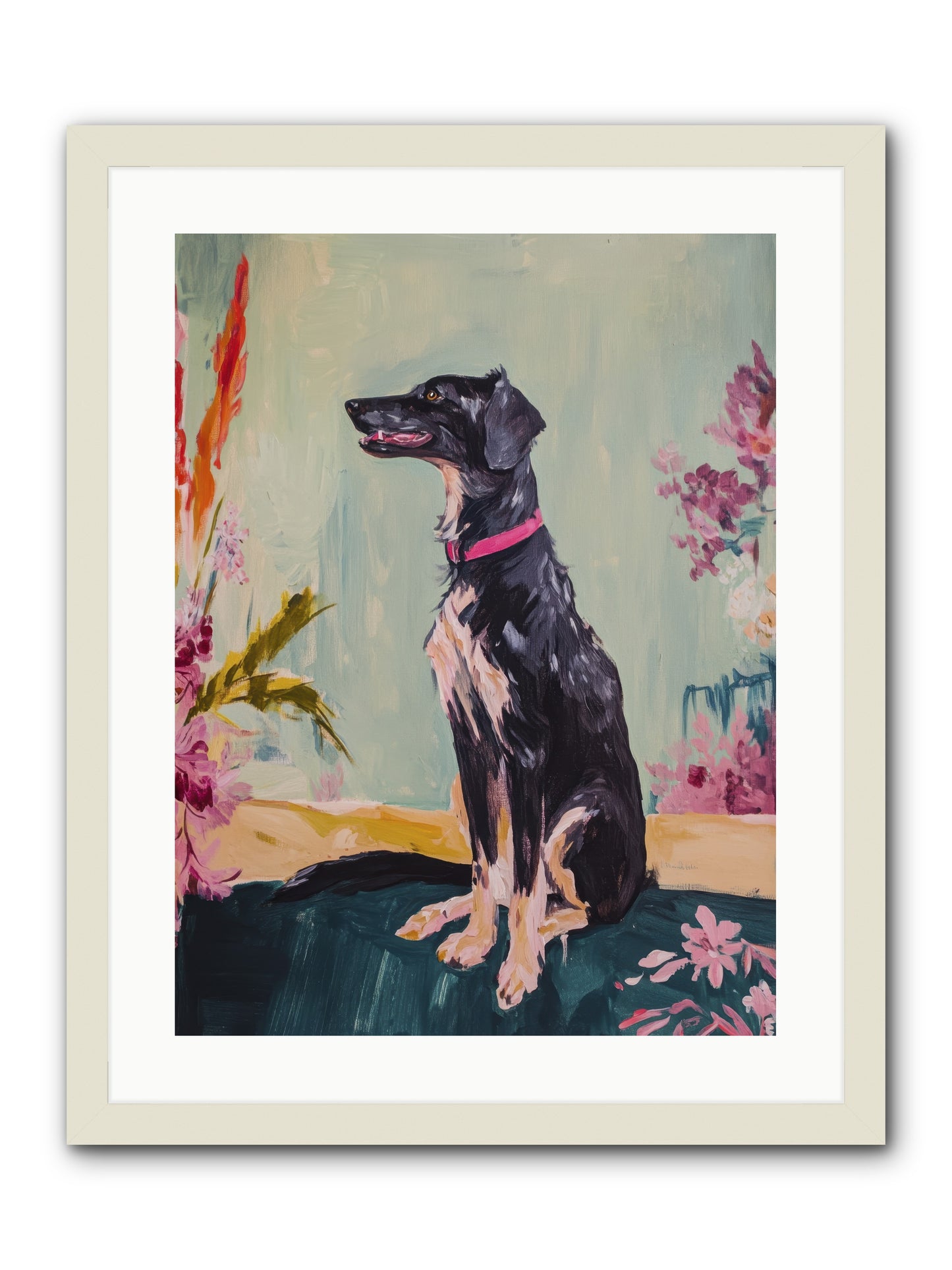 Gatsby -- Framed Print - White 18x24