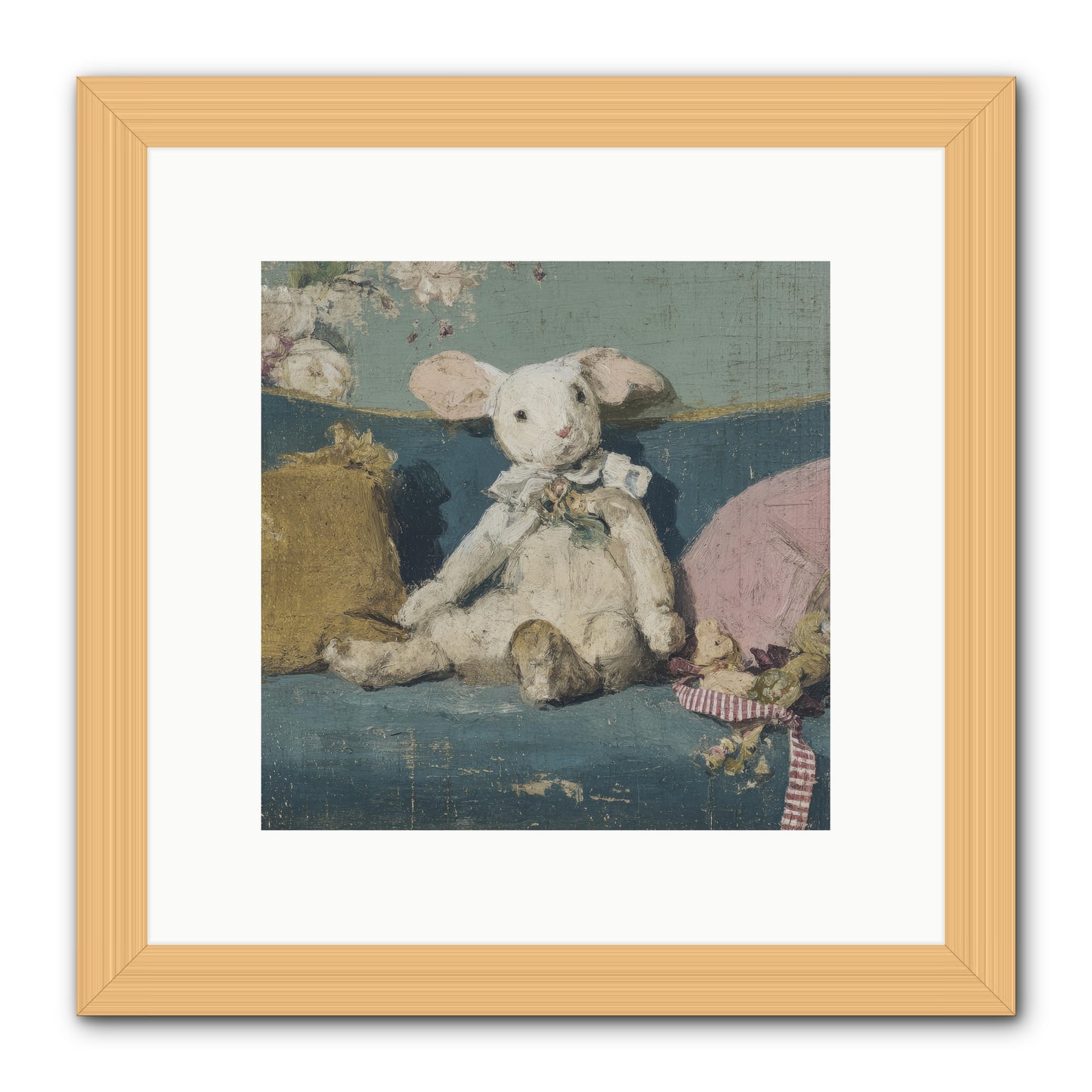 Gazette of Unfinished Portraits -- Framed Print - Natural 10x10