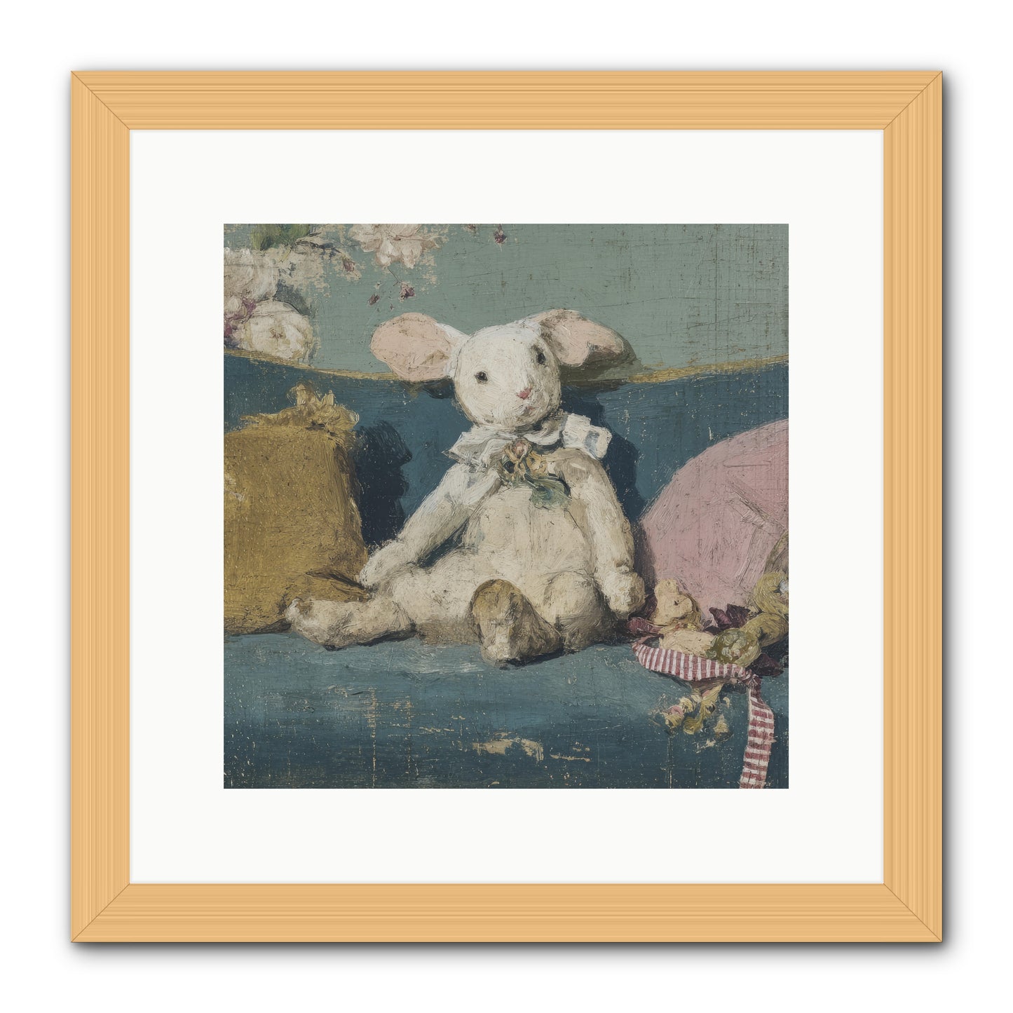 Gazette of Unfinished Portraits -- Framed Print - Natural 12x12