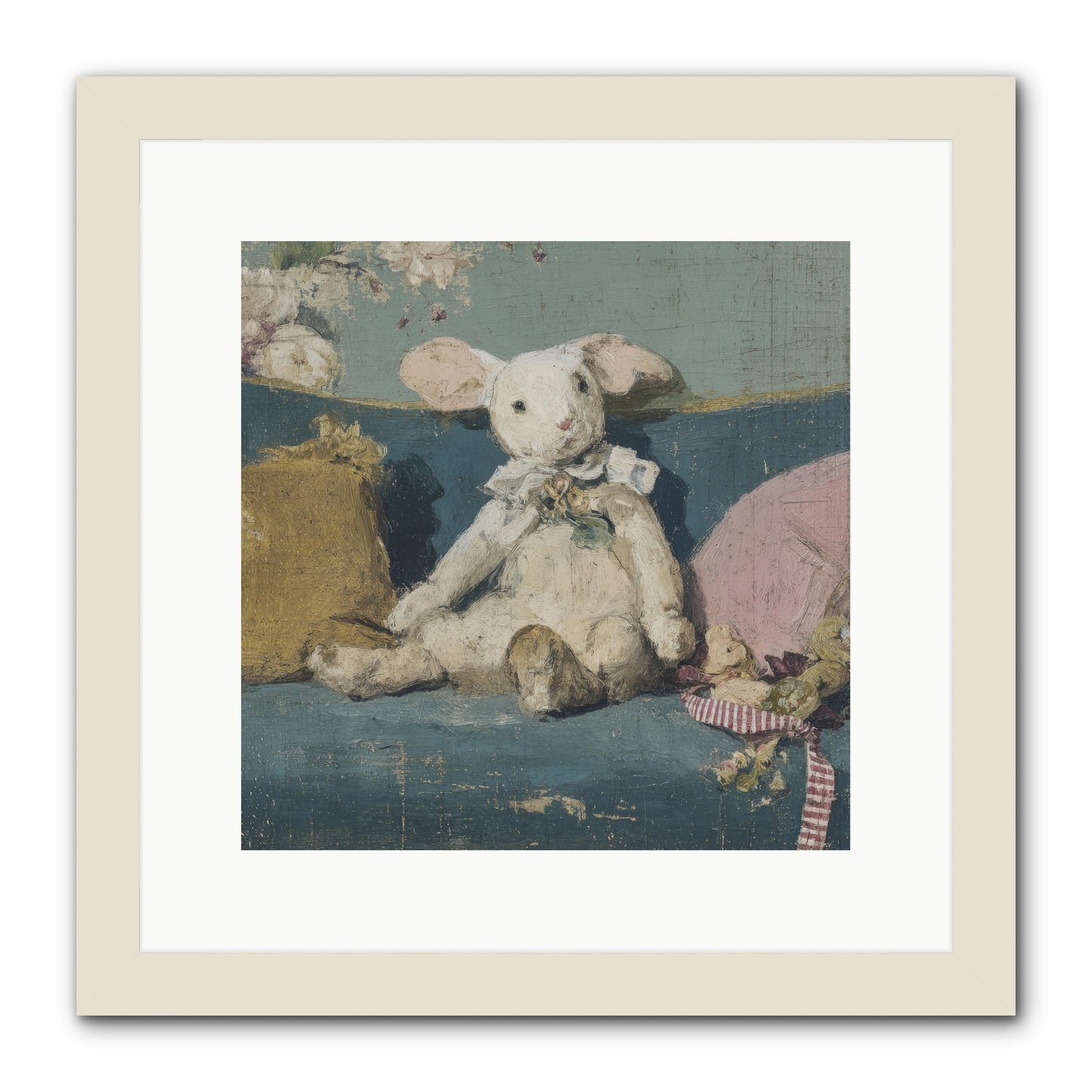Gazette of Unfinished Portraits -- Framed Print - White 12x12
