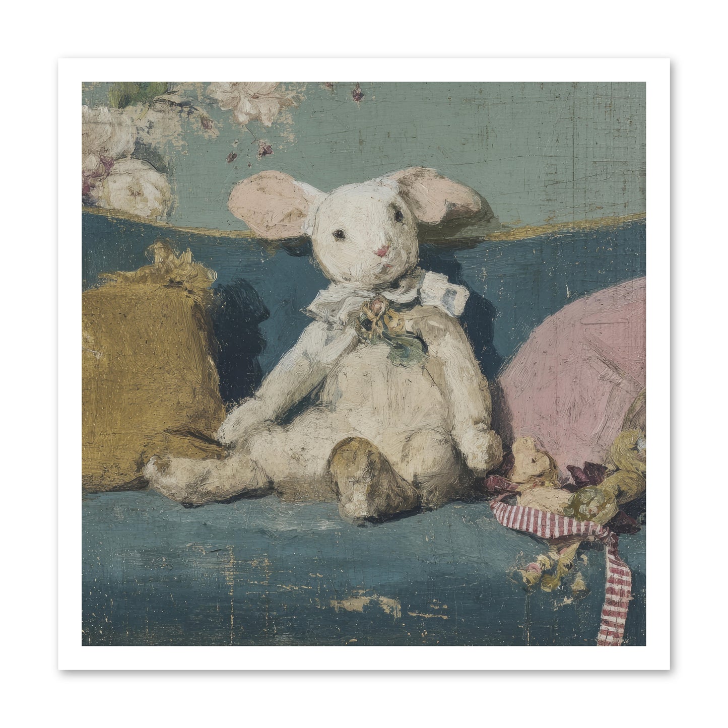 Gazette of Unfinished Portraits -- Loose Canvas Print 24x24
