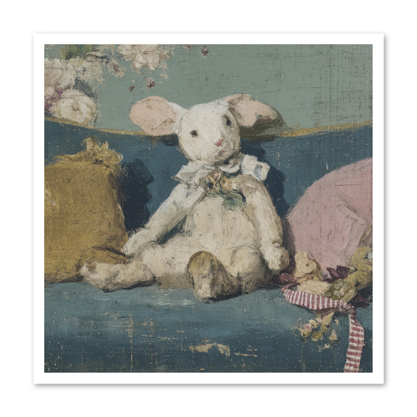 Gazette of Unfinished Portraits -- Loose Canvas Print 30x30