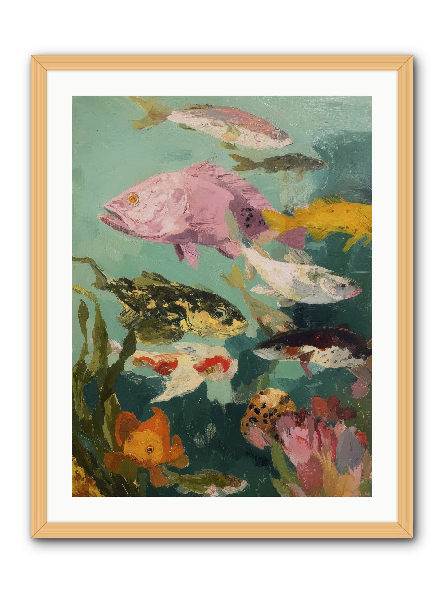 Gemstone Ballet -- Framed Print - Natural 24x32