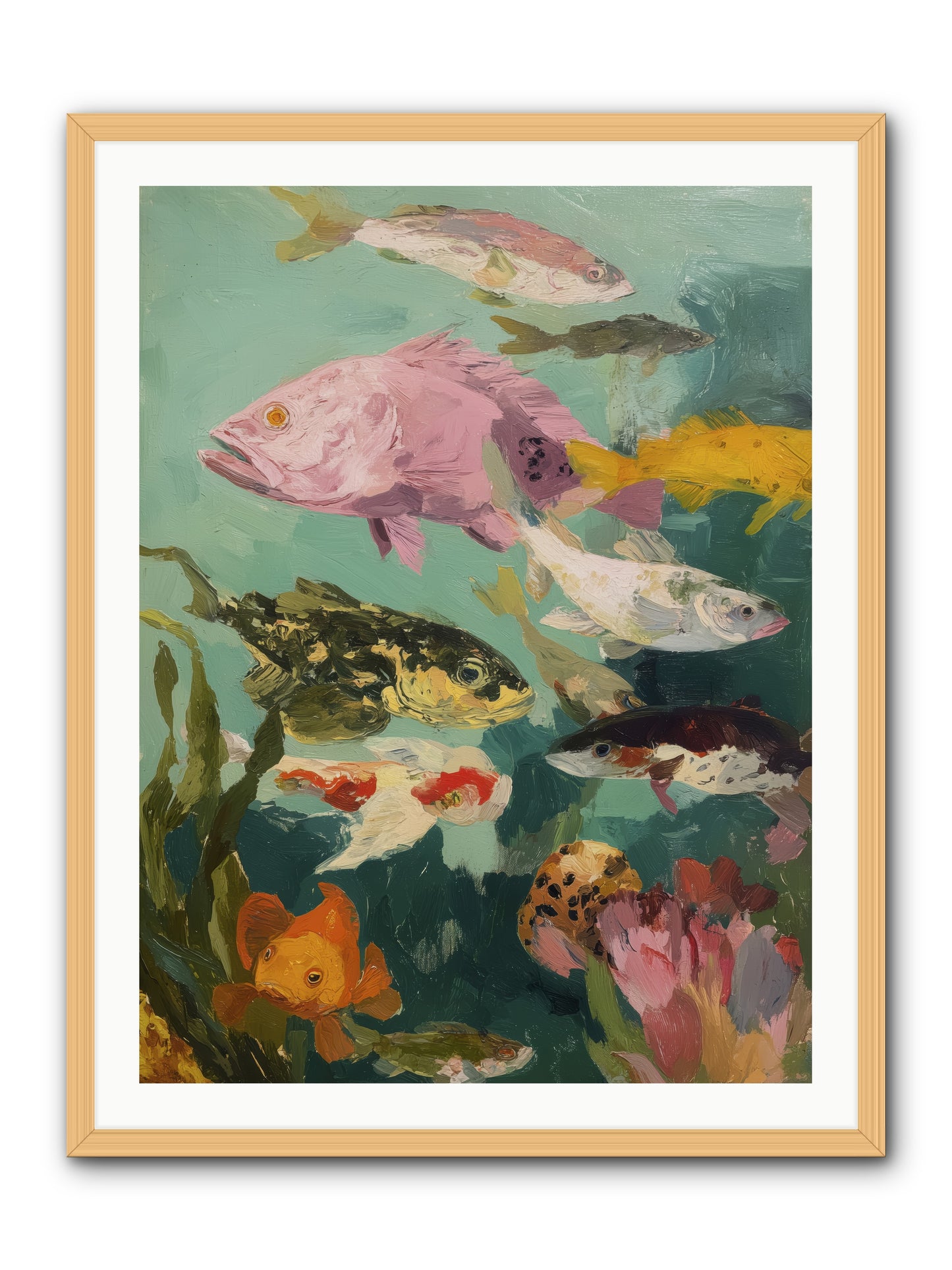 Gemstone Ballet -- Framed Print - Natural 30x40