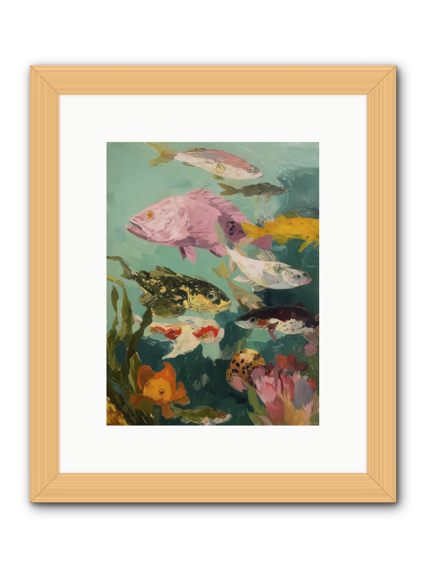 Gemstone Ballet -- Framed Print - Natural 9x12