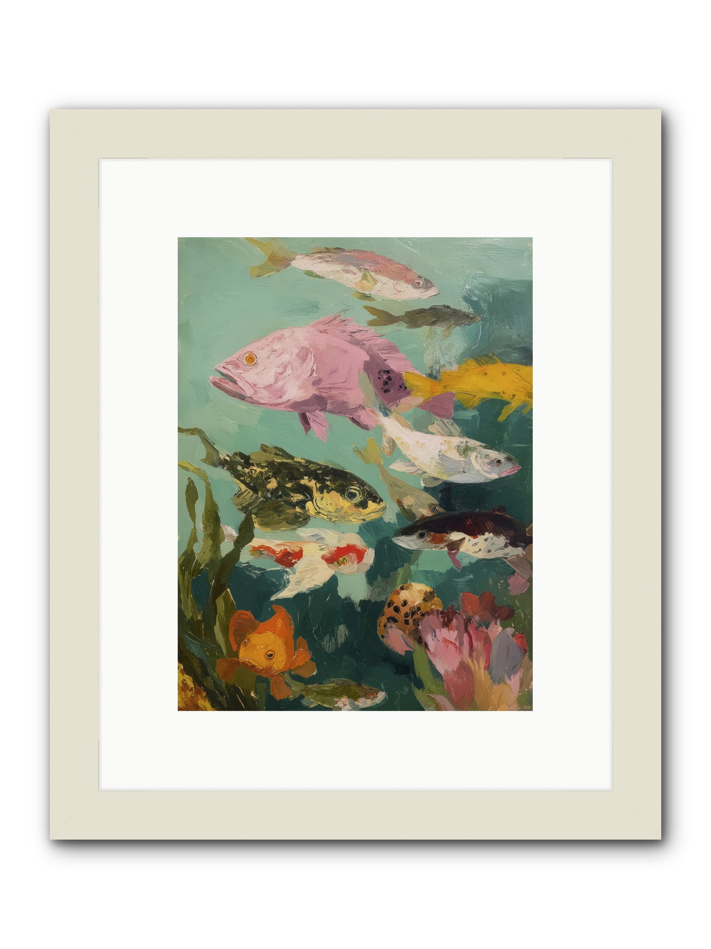 Gemstone Ballet -- Framed Print - White 9x12