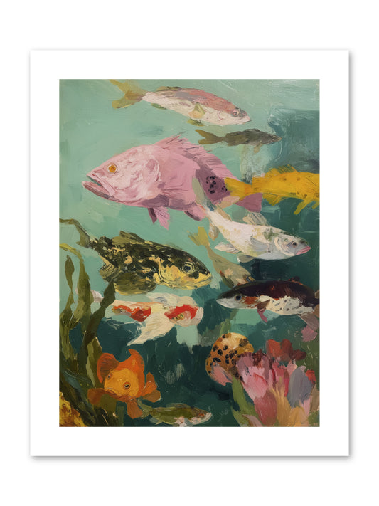 Gemstone Ballet -- Paper Print 9x12