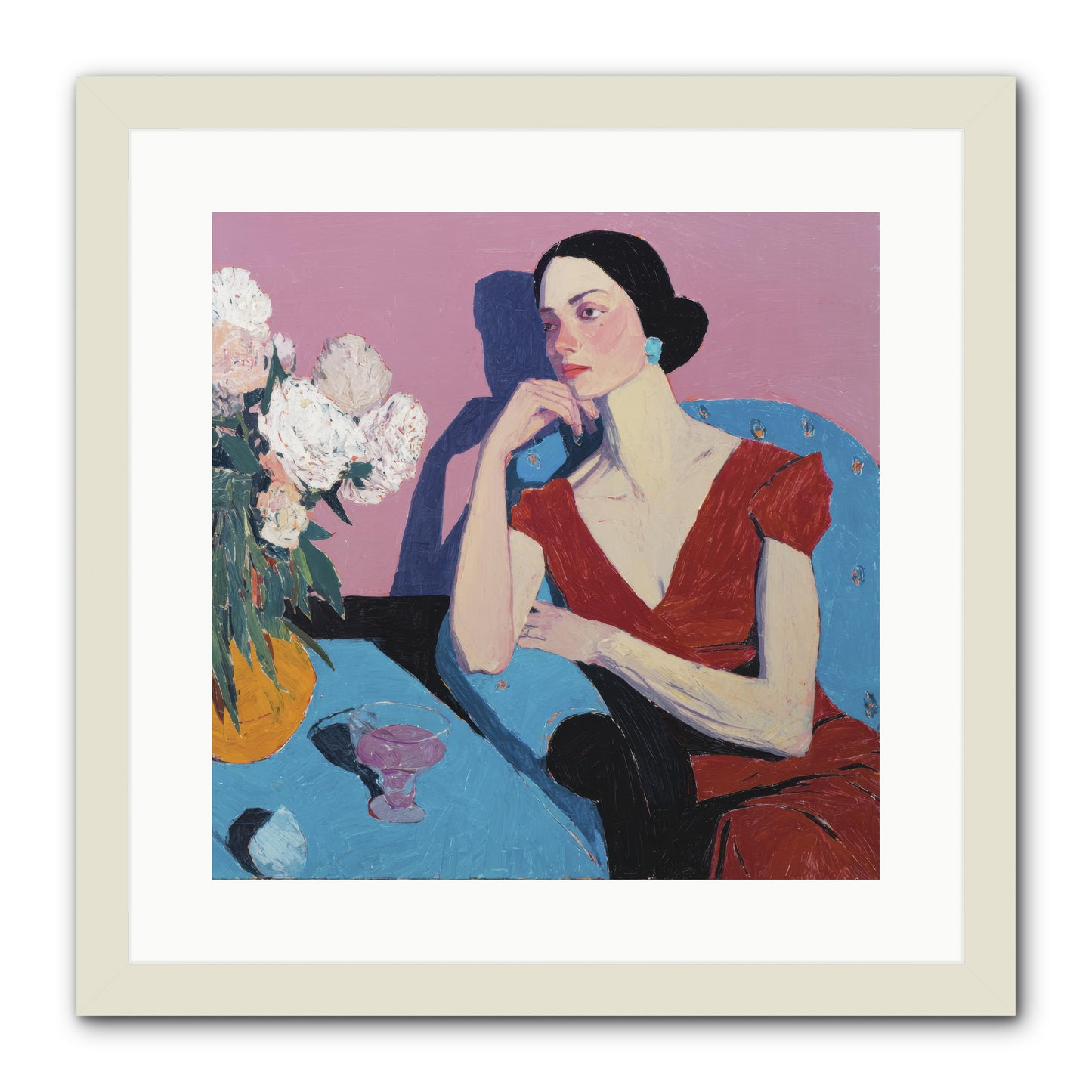 Generous Spirit -- Framed Print - White 16x16