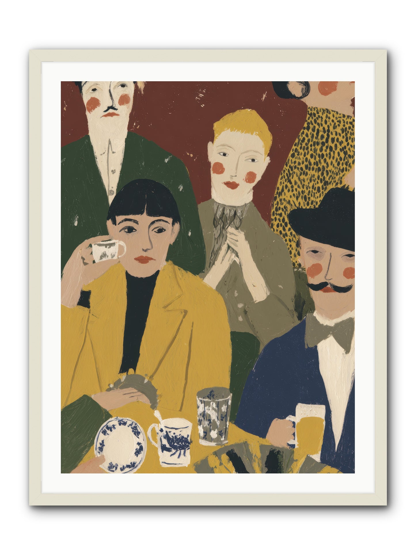 Gentle Chaos -- Framed Print - White 30x40
