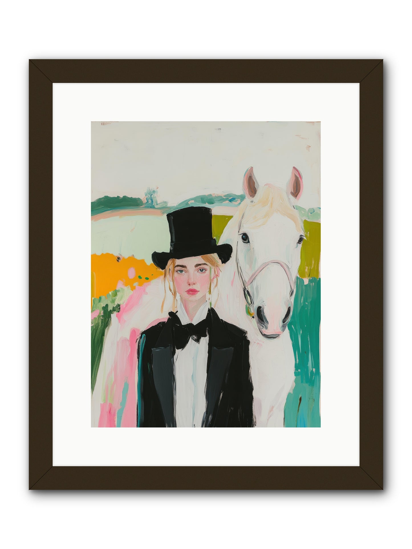 Gentle Mischief -- Framed Print - Black 12x16