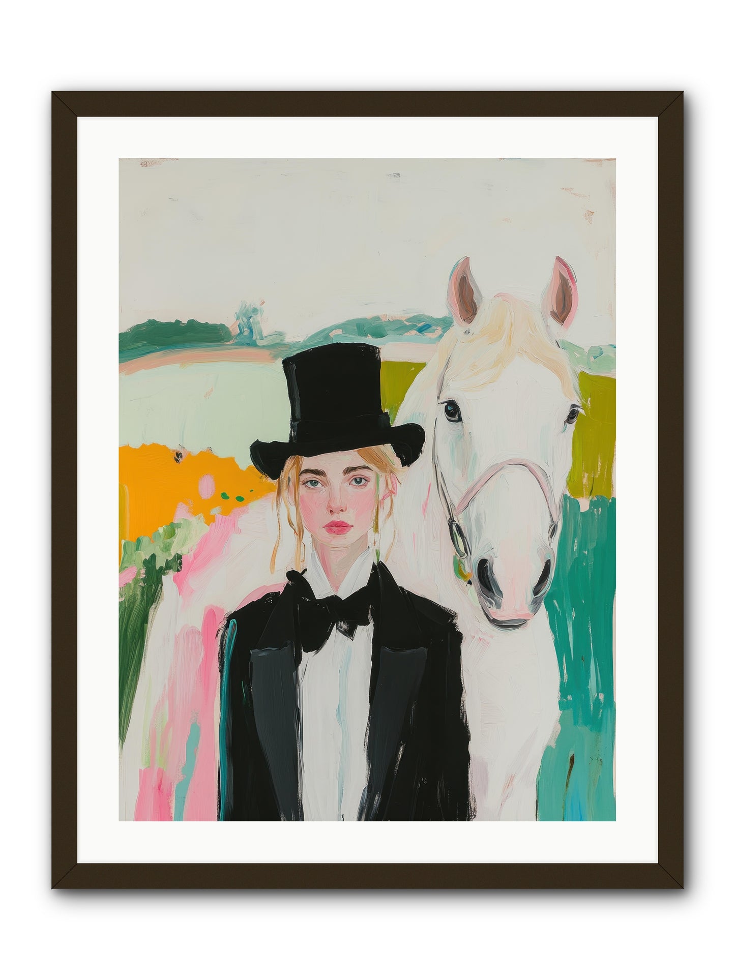 Gentle Mischief -- Framed Print - Black 24x32