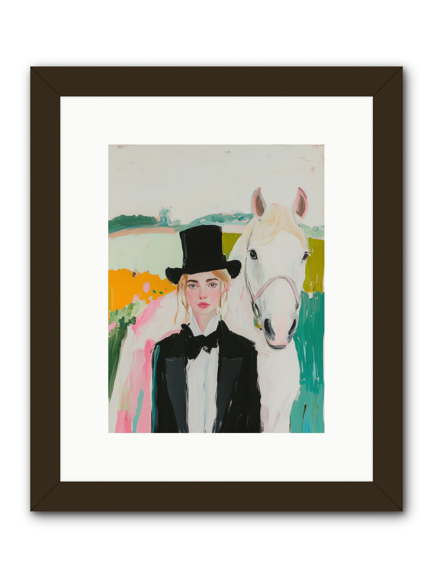 Gentle Mischief -- Framed Print - Black 9x12