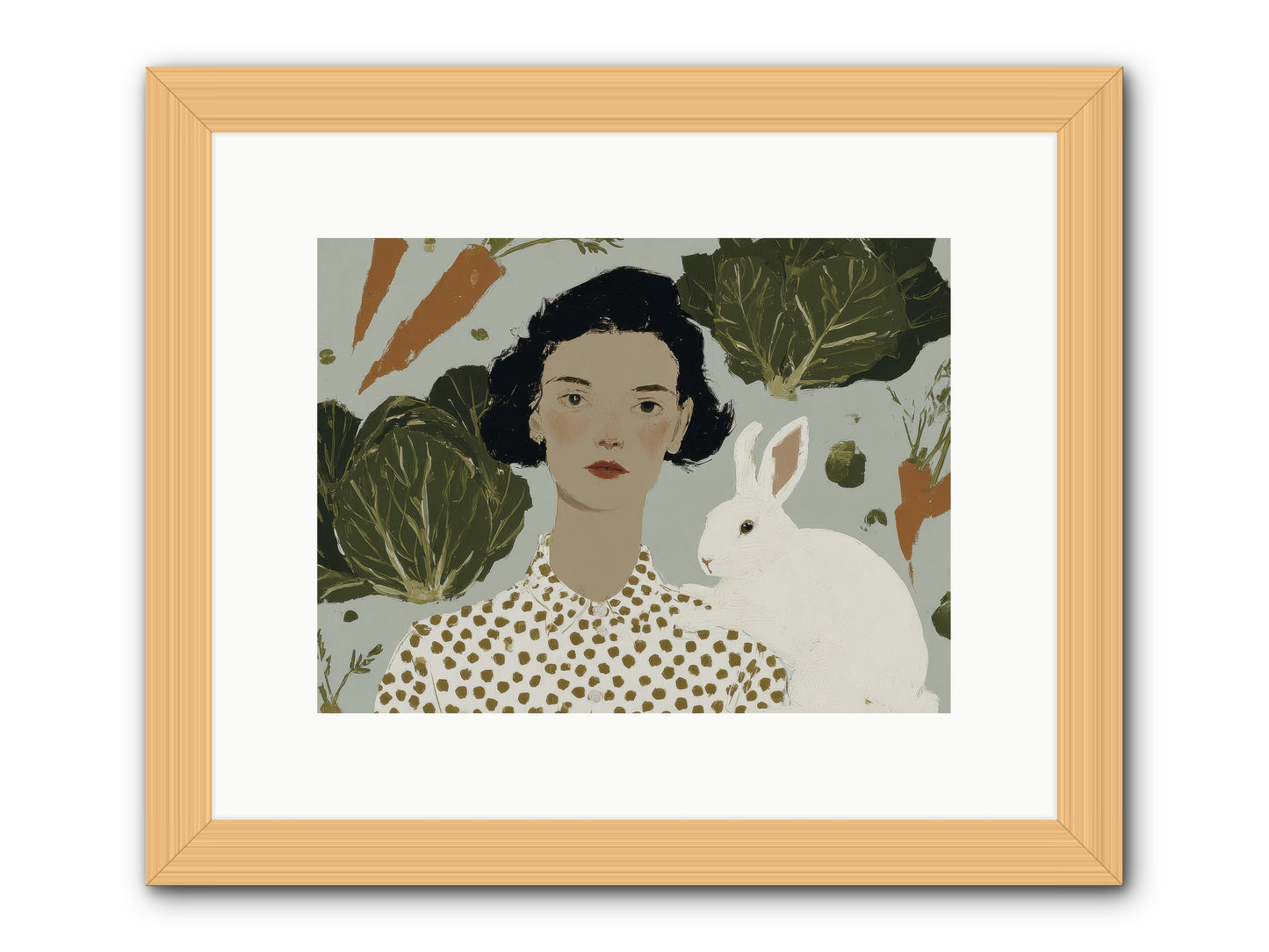 Gentle Persistence -- Framed Print - Natural 12x9