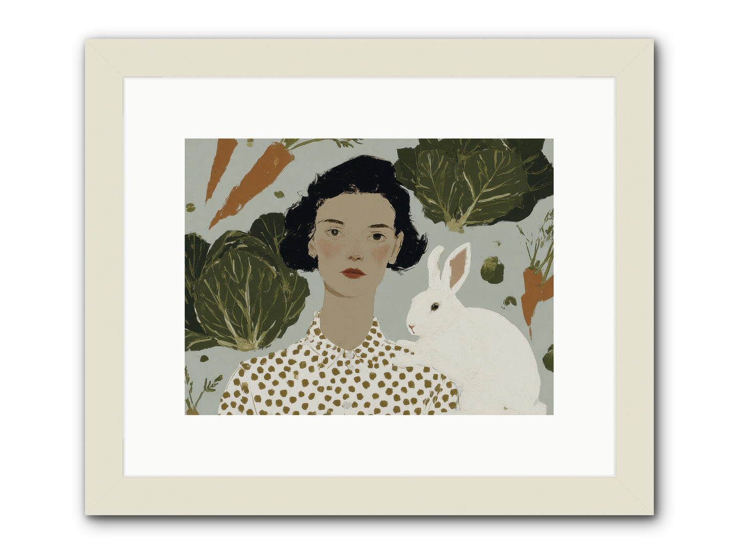 Gentle Persistence -- Framed Print - White 12x9