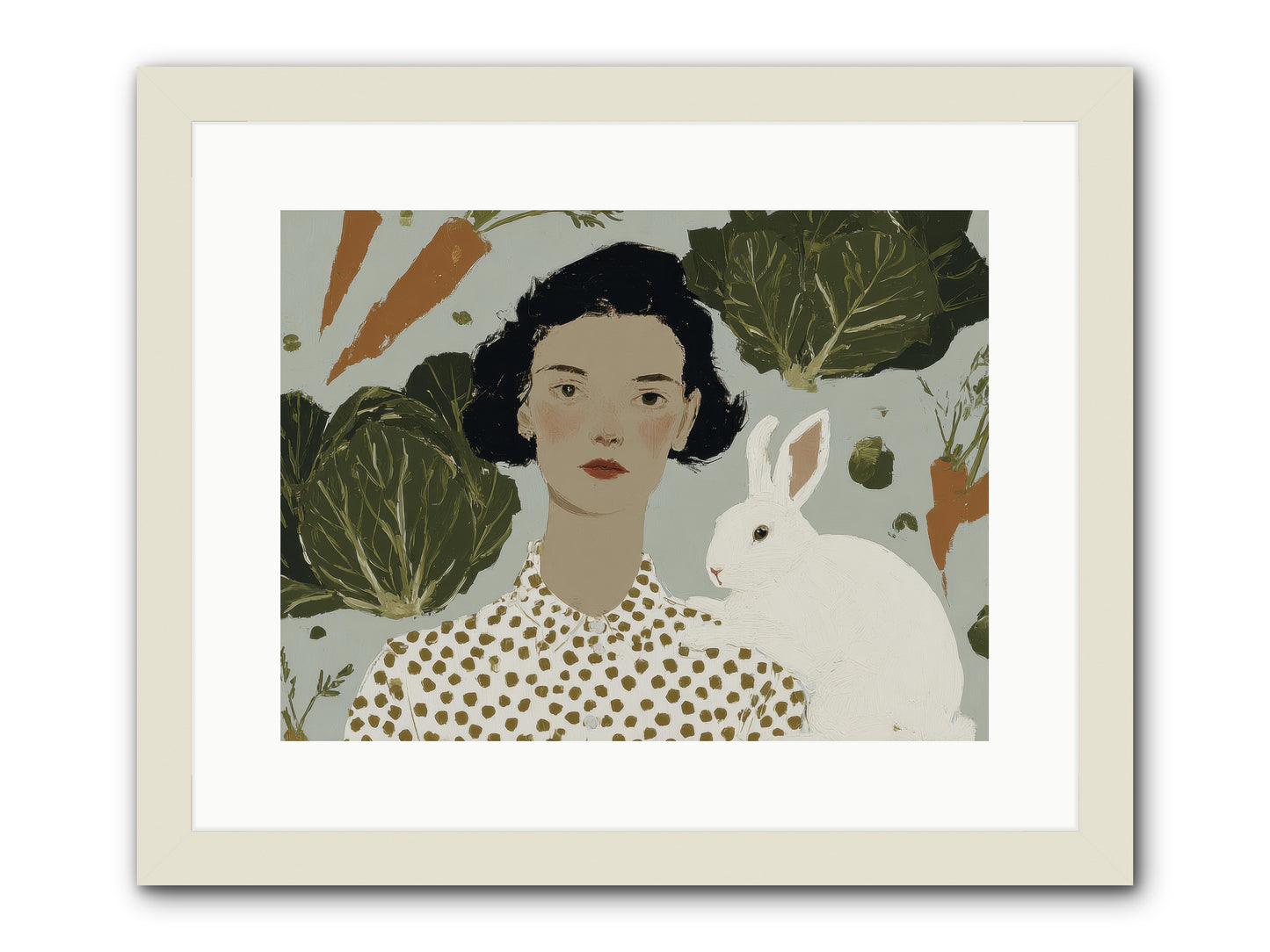 Gentle Persistence -- Framed Print - White 16x12