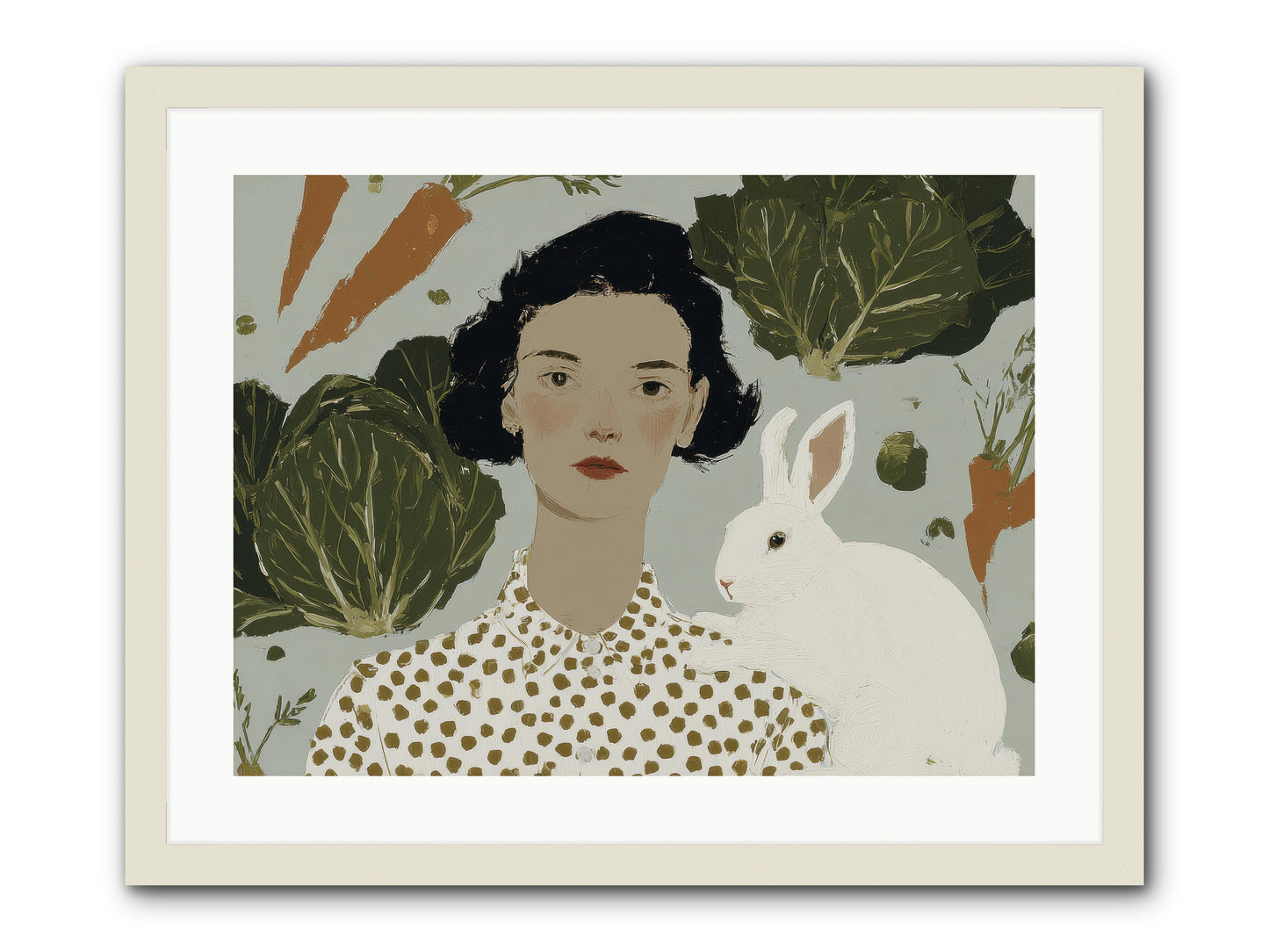 Gentle Persistence -- Framed Print - White 24x18