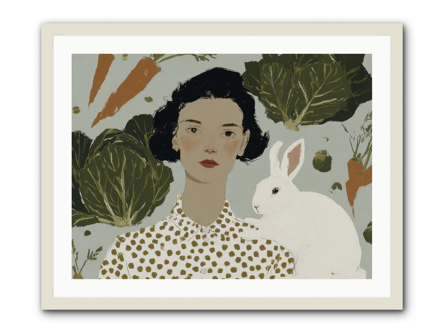 Gentle Persistence -- Framed Print - White 32x24