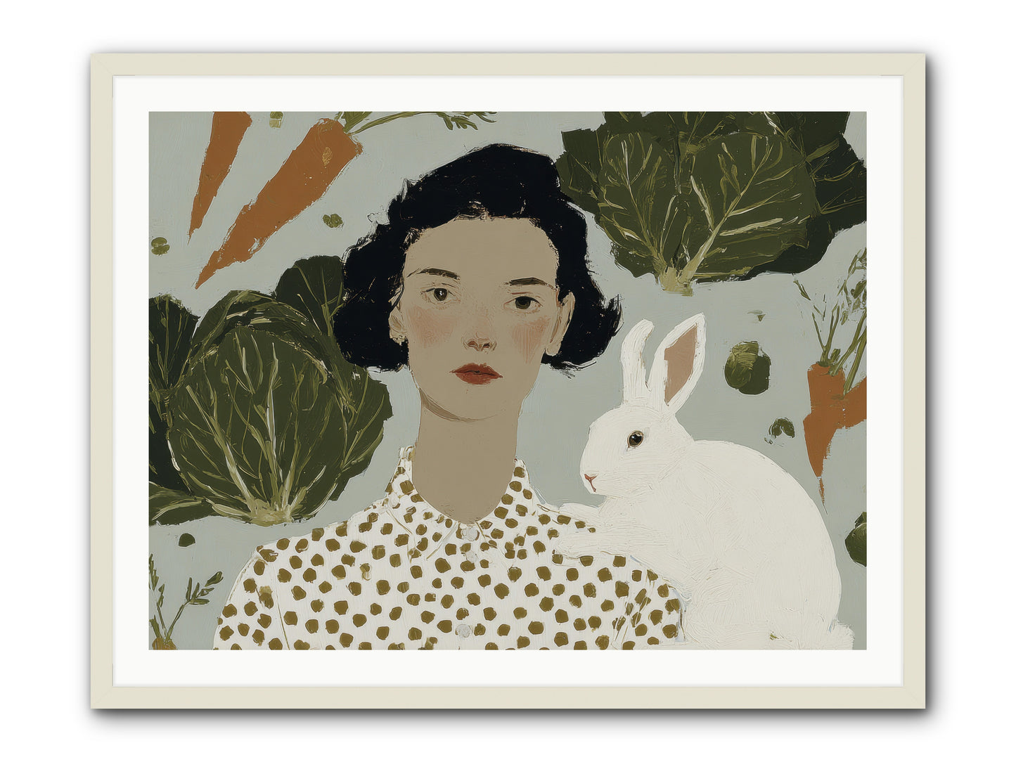 Gentle Persistence -- Framed Print - White 40x30