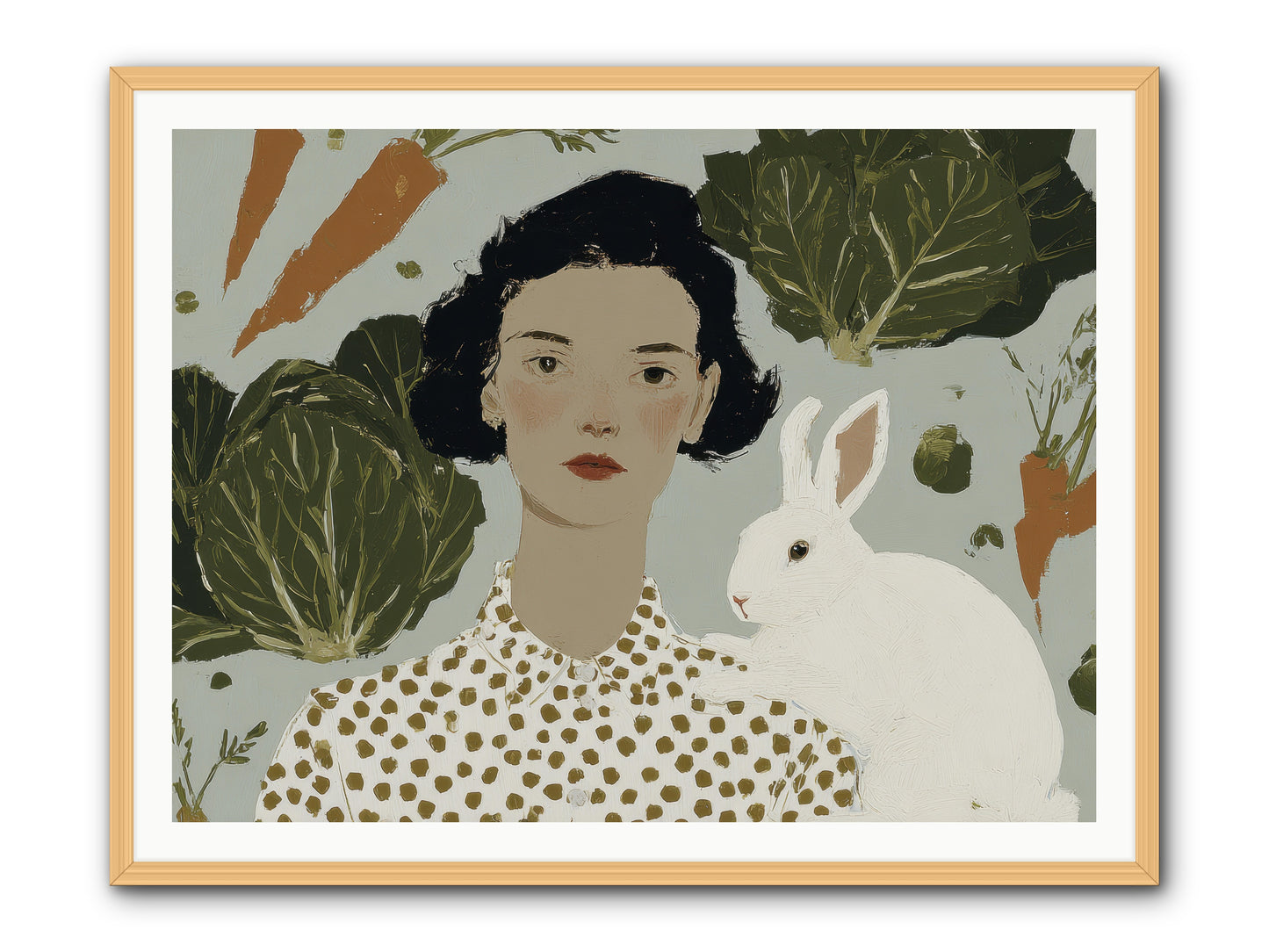 Gentle Persistence -- Framed Print - Natural 48x36