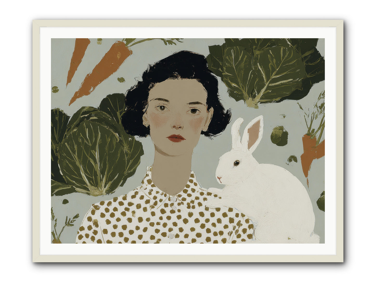 Gentle Persistence -- Framed Print - White 48x36