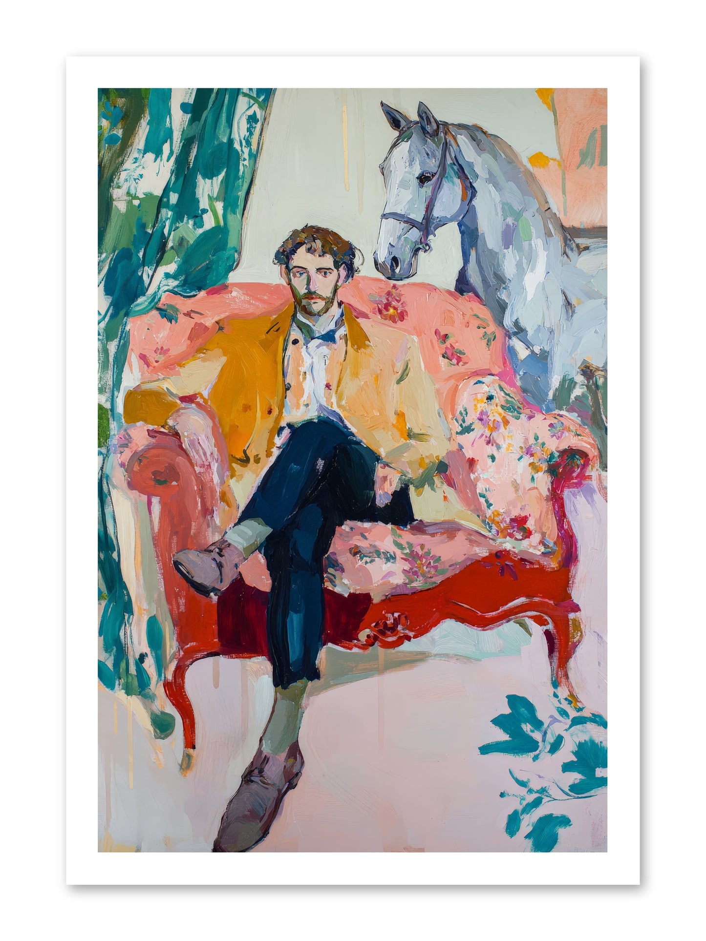 Gentleman Rider -- Loose Canvas Print 16x24