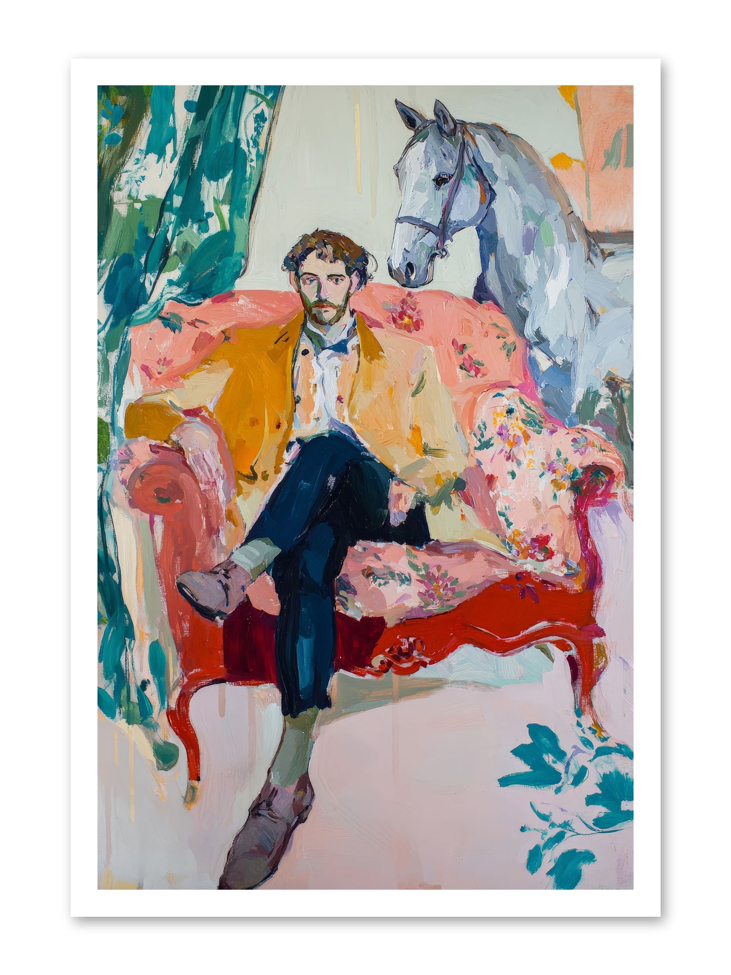 Gentleman Rider -- Loose Canvas Print 20x30