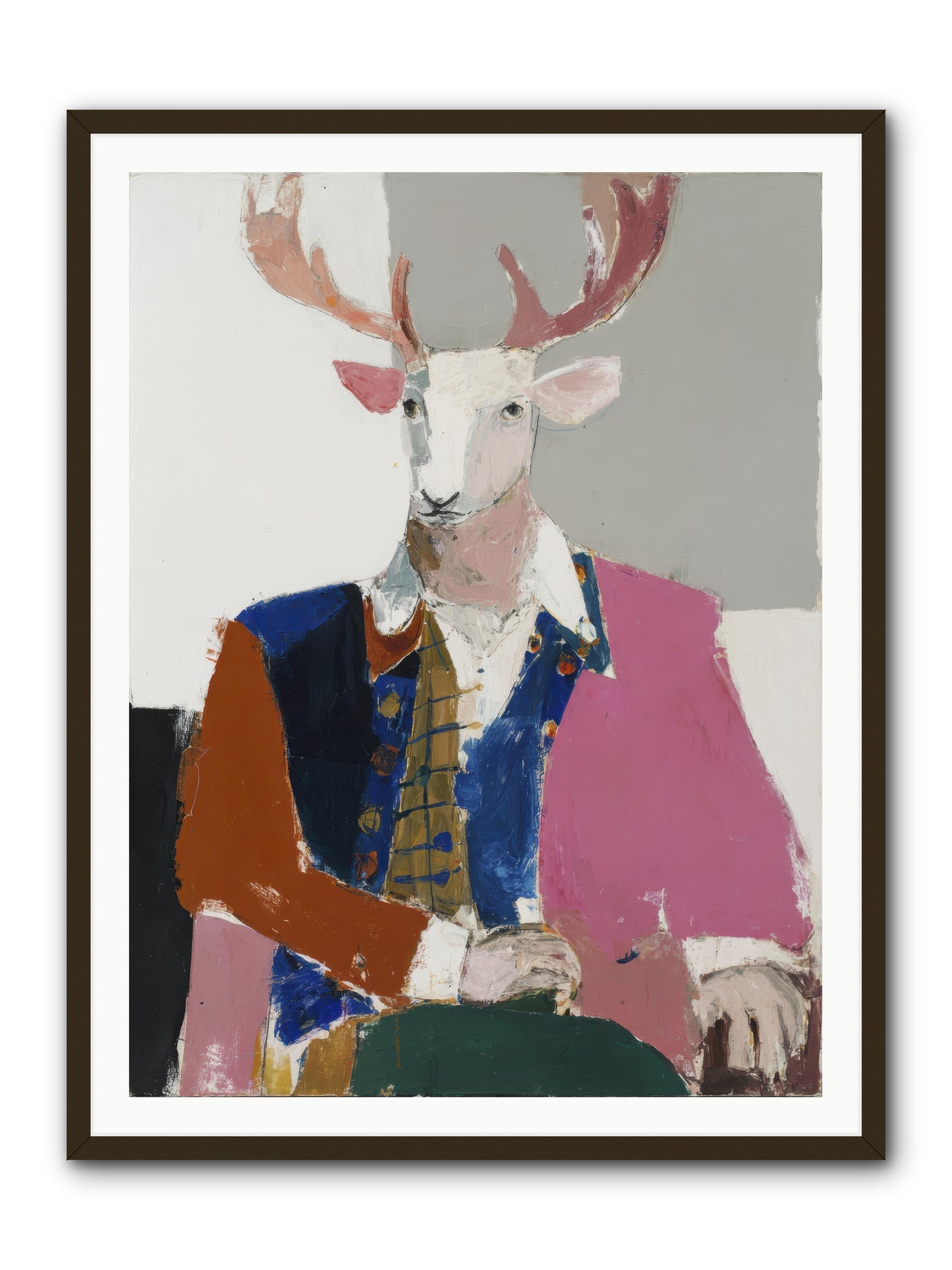 Gentleman of the Woodland Court -- Framed Print - Black 36x48
